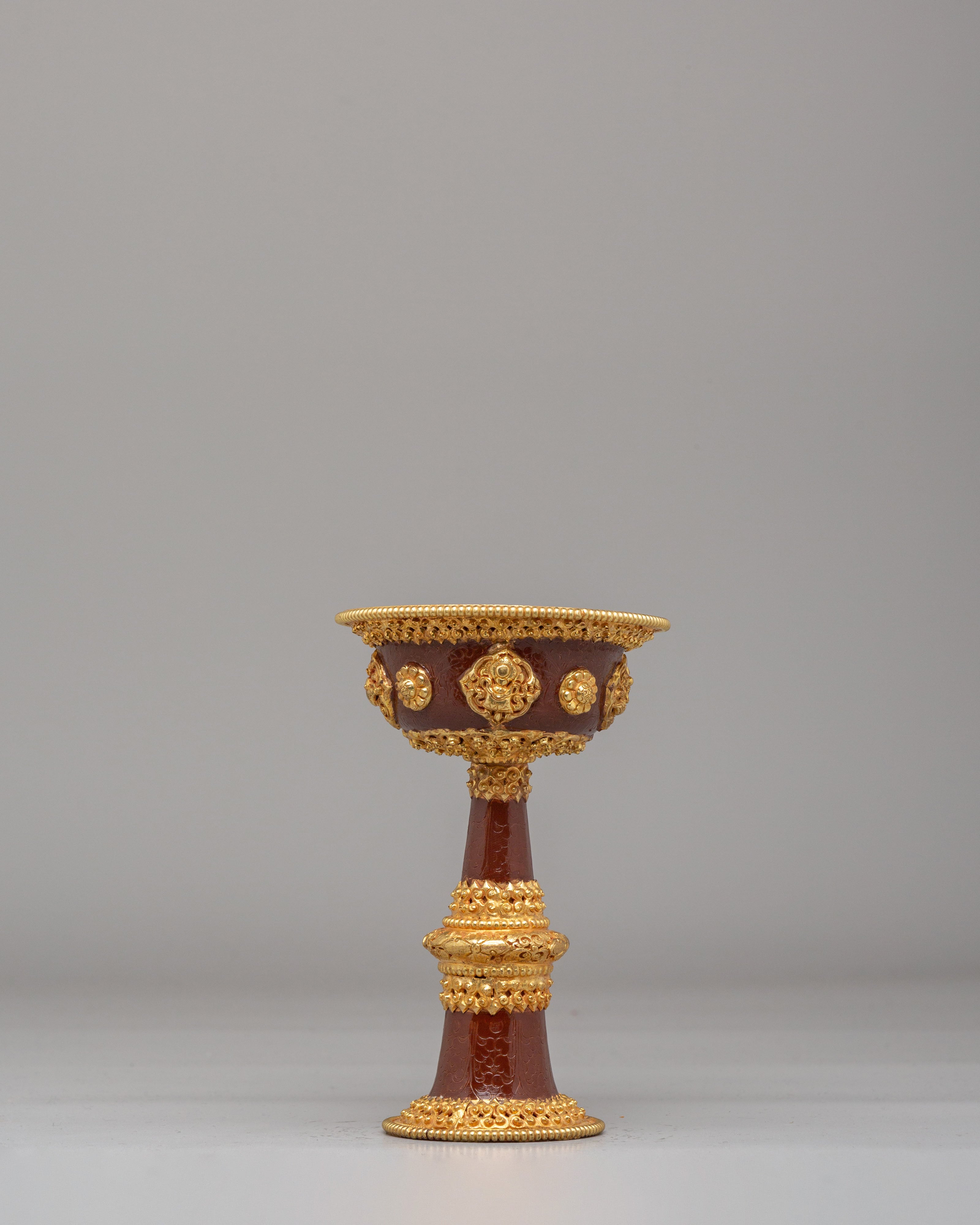 Buddhist Serkyem Offering Set for Rituals | Tibetan Ceremonial Vessel