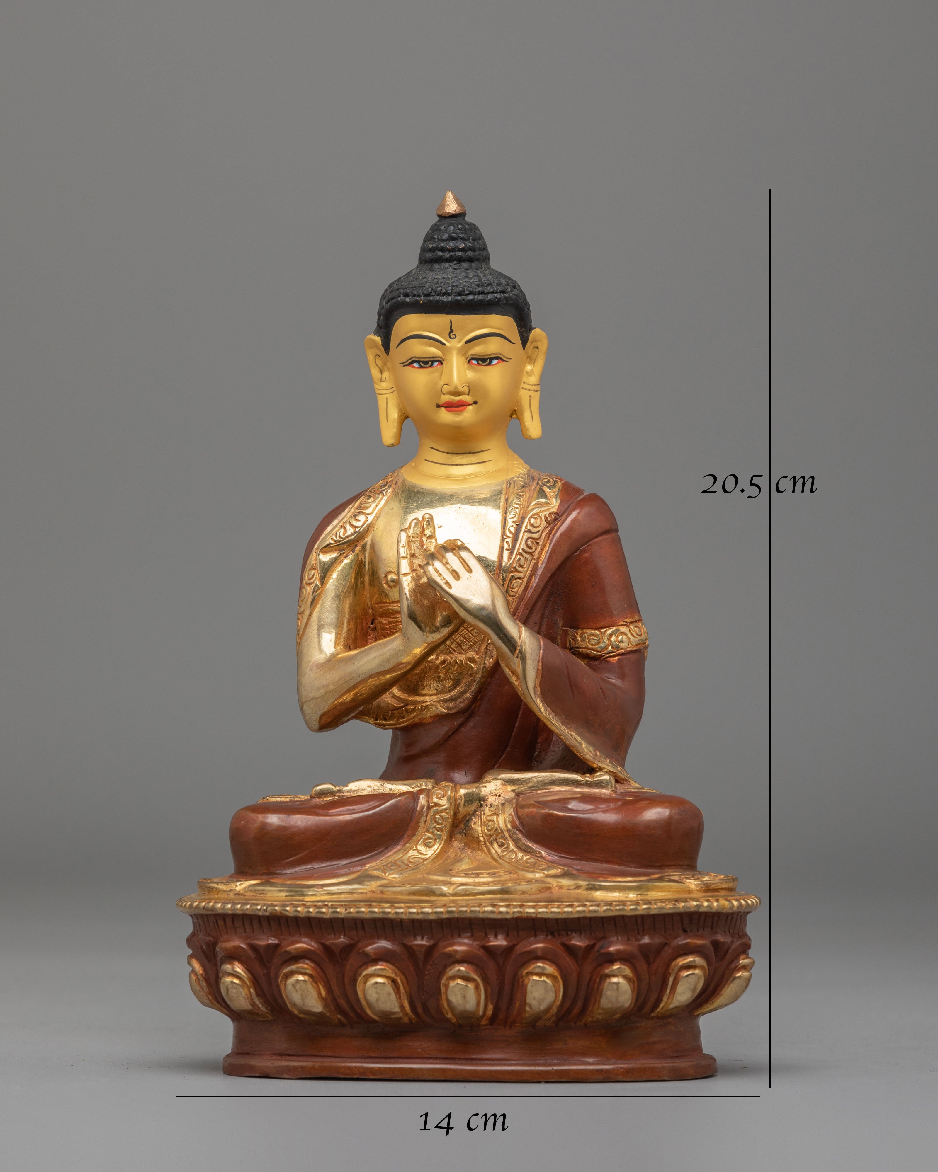 Cosmic Buddha Vairocana Altar Statue | Enlightened Buddha Figurine for Meditation