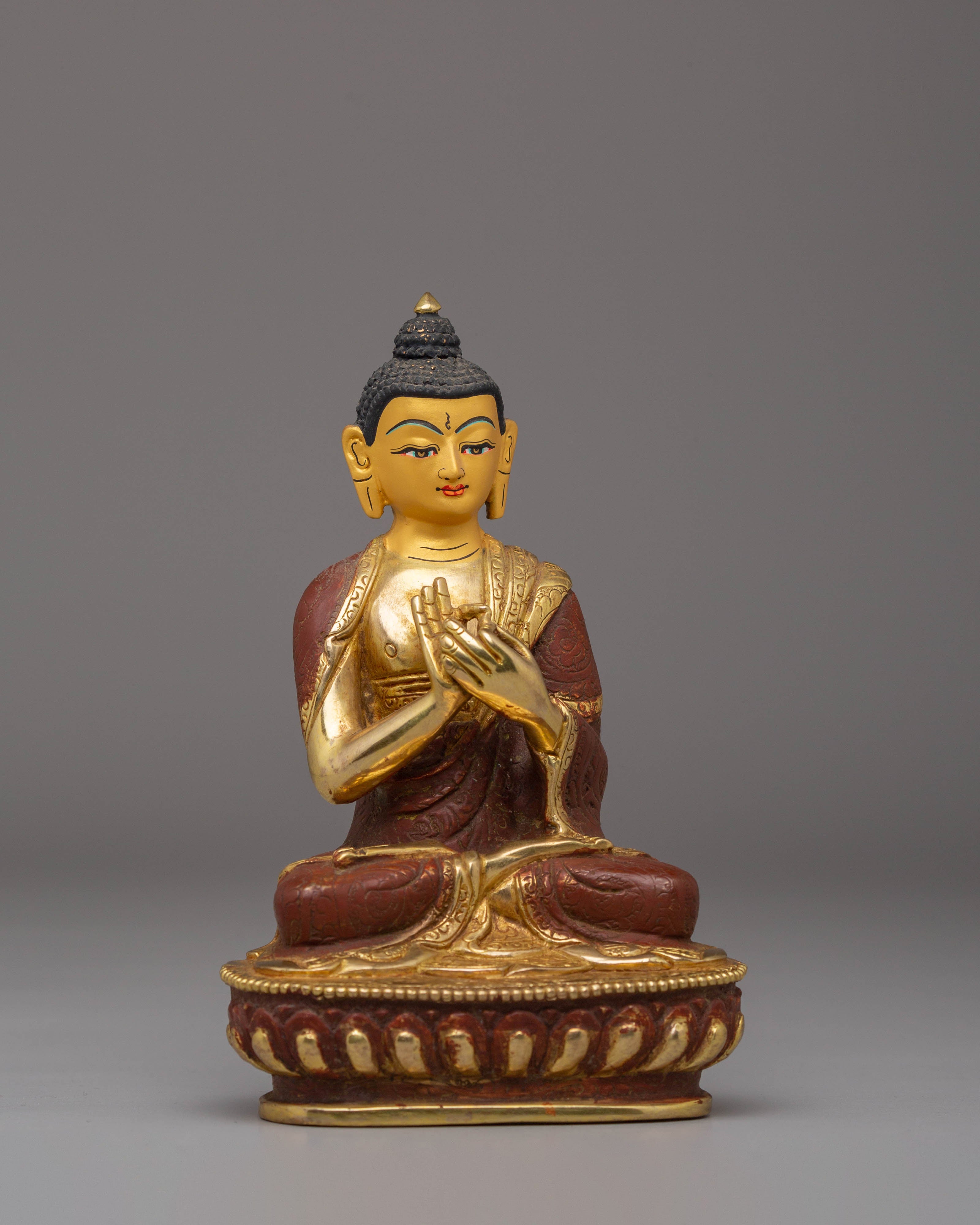 Handcrafted Vairocana Copper Sculpture | Statue for Altar and Meditation