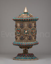 Handcrafted Mantra Prayer Wheel 