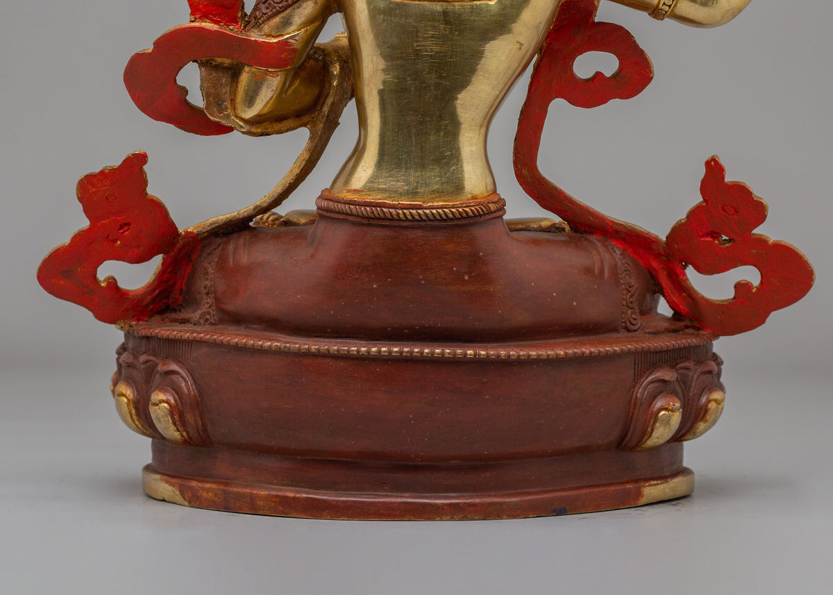 Tibetan Manjushri Statue | Wisdom Bodhisattva Sculpture