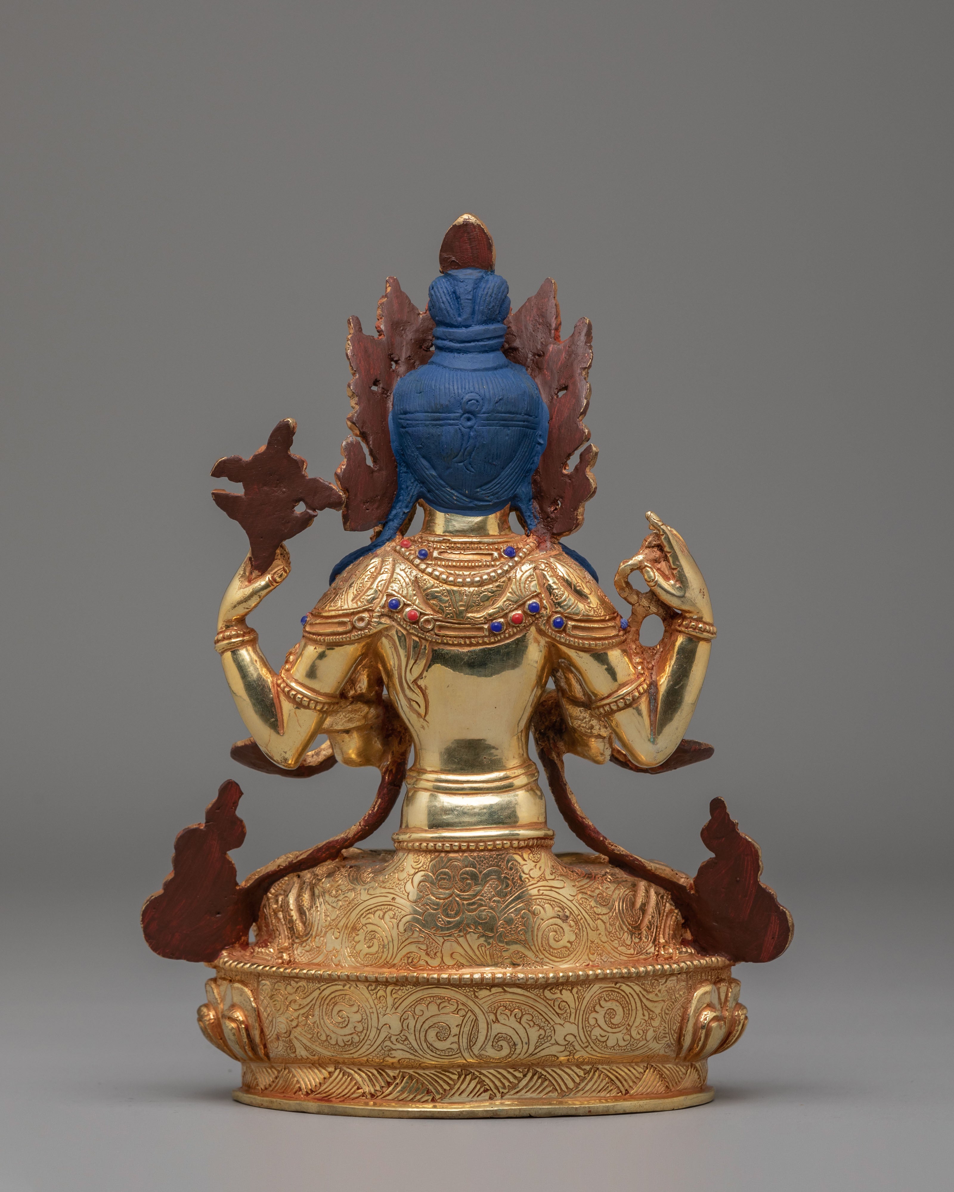 Avalokiteshvara Chenrezig Deity Sculpture | Himalayan Buddhist Art