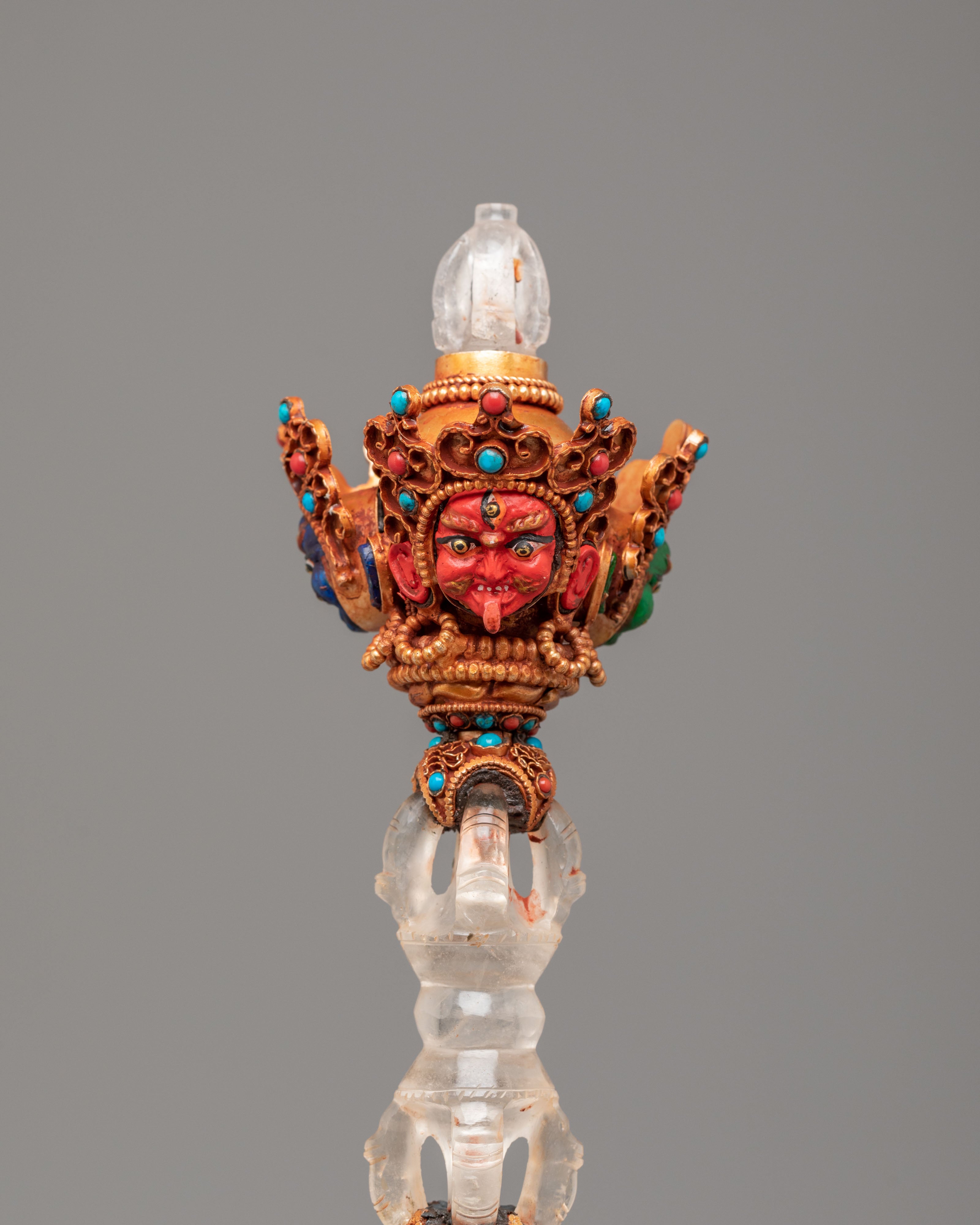 Tibetan Altar Three-Sided Phurba | A Sacred Dagger for Spiritual Ceremonies