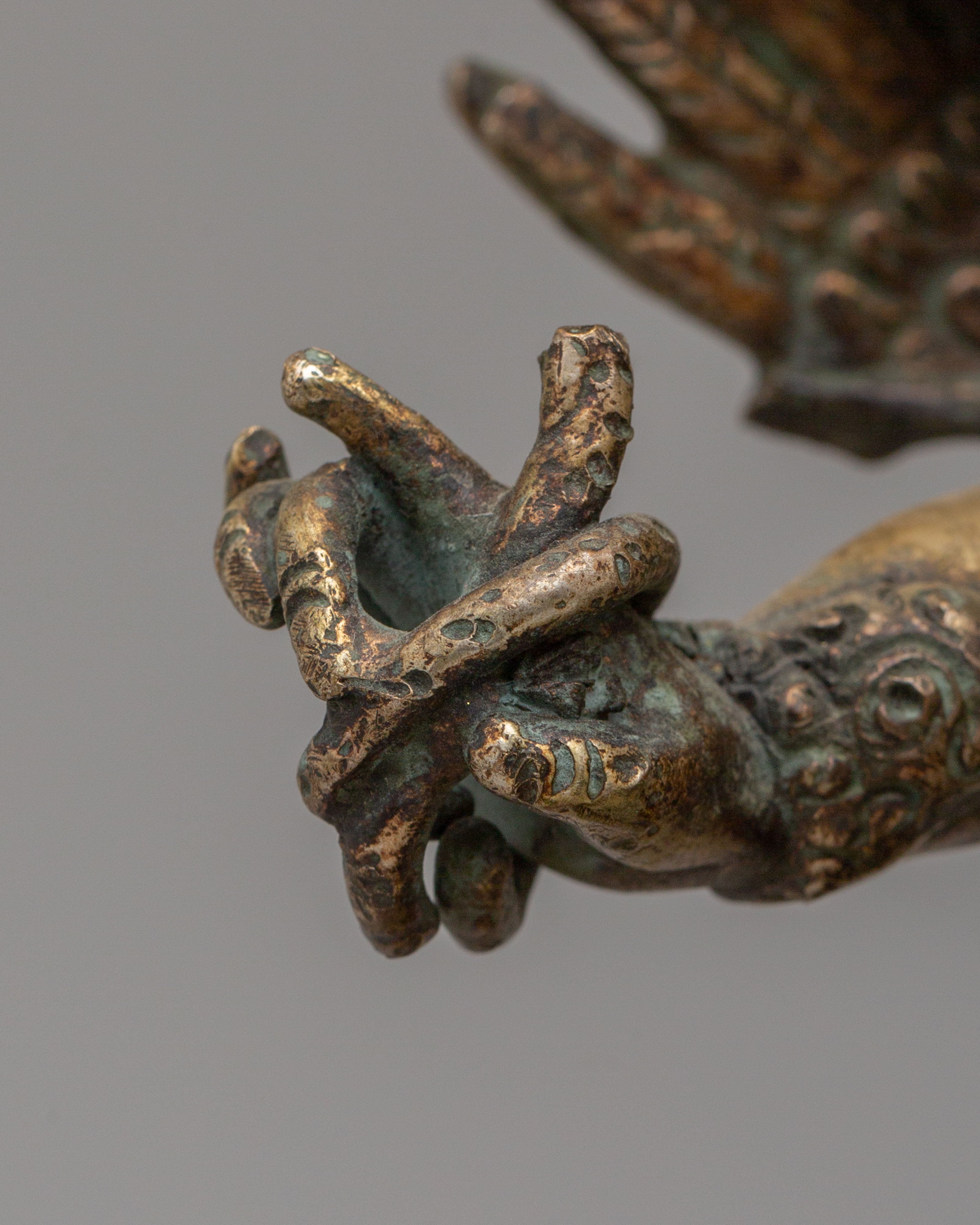 Mahakala With Consort Statue | Tibetan Protector Deity Statue