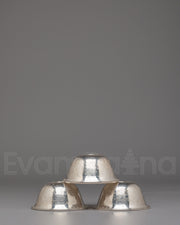 Silver Buddhist Offering Bowls Set