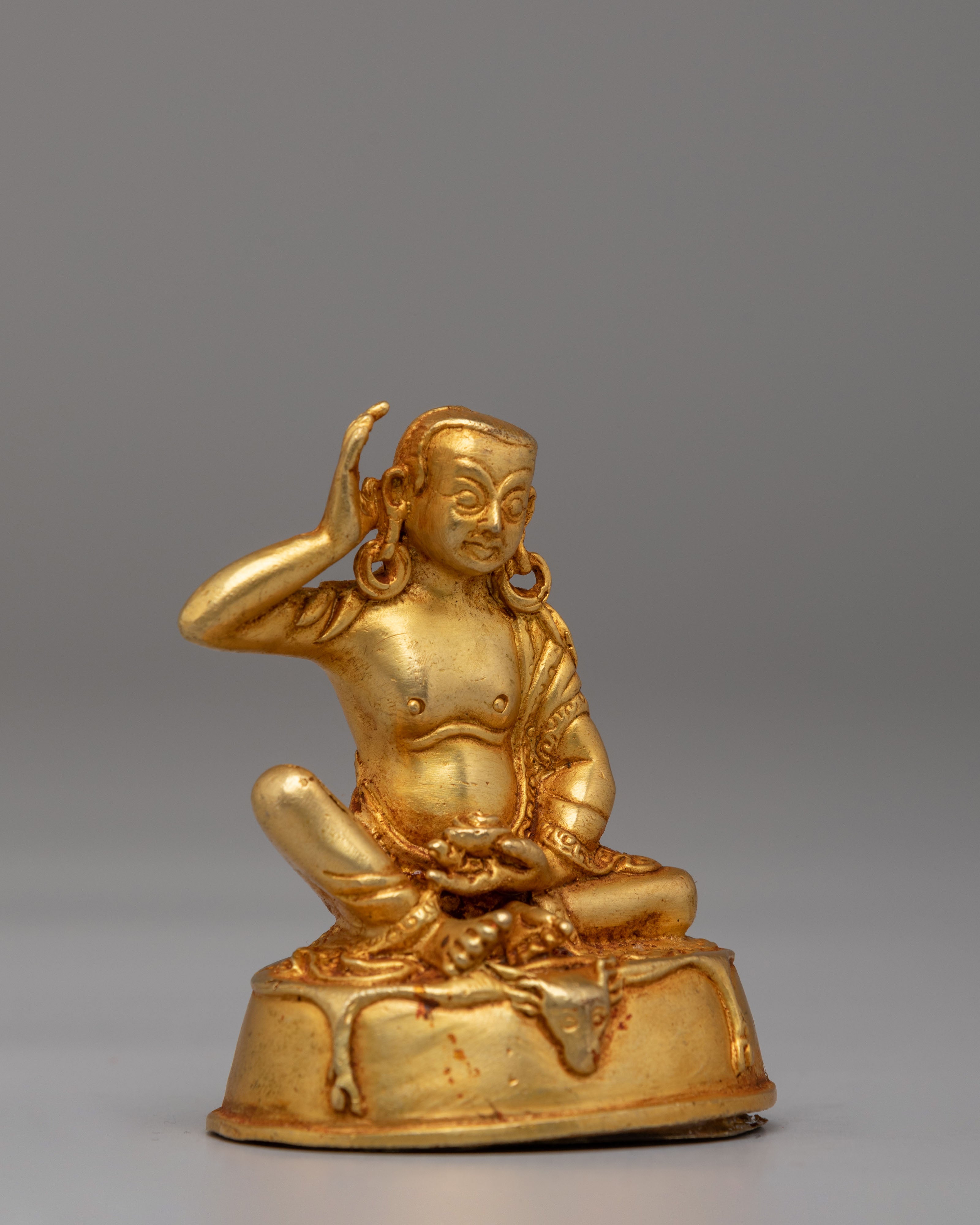 Sacred Tibetan Milarepa Sculpture | Tibetan Meditation Deity