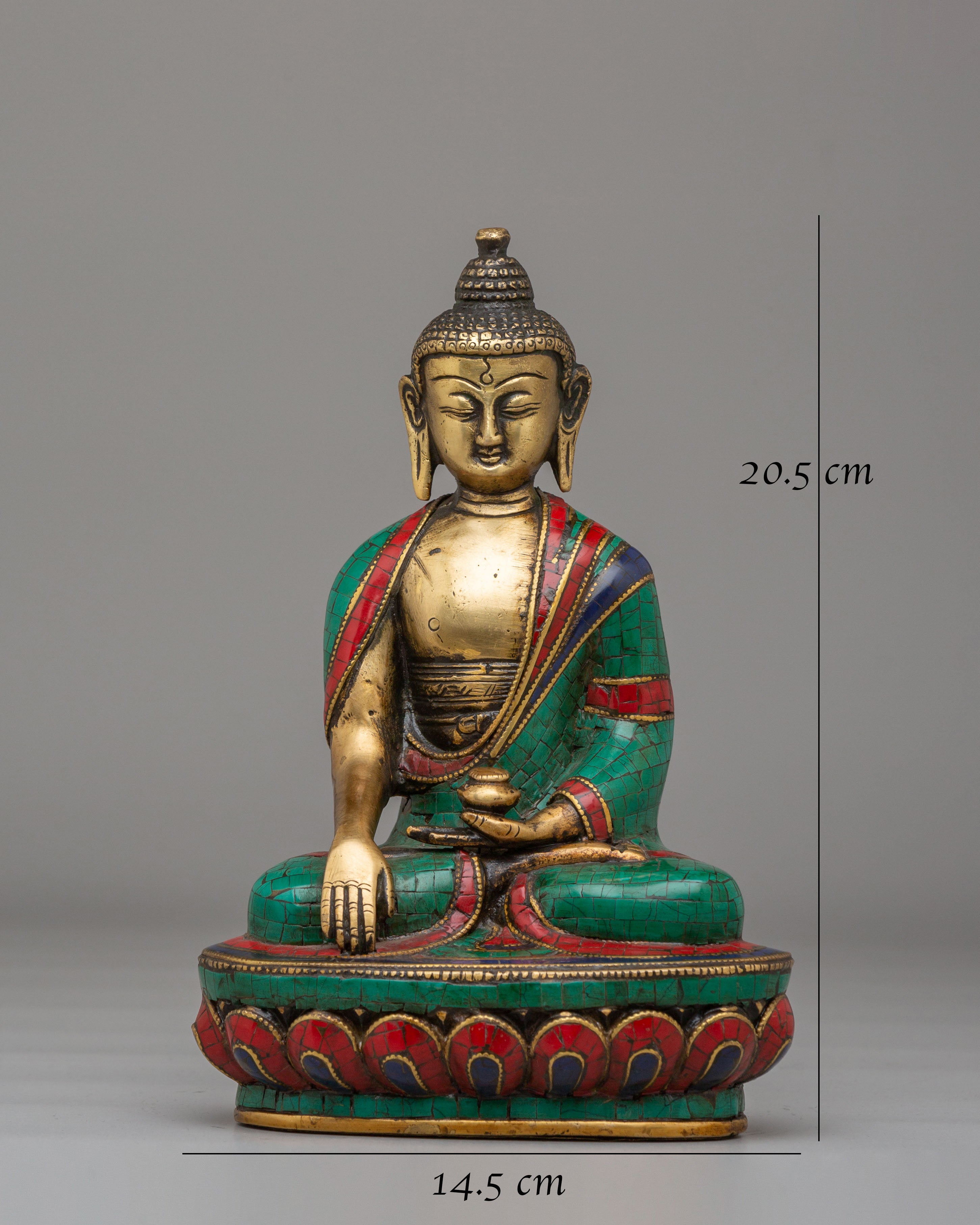 Sacred Shakyamuni Buddha Meditation Statue | Handcrafted Brass Sculpture for Spiritual Enlightenment