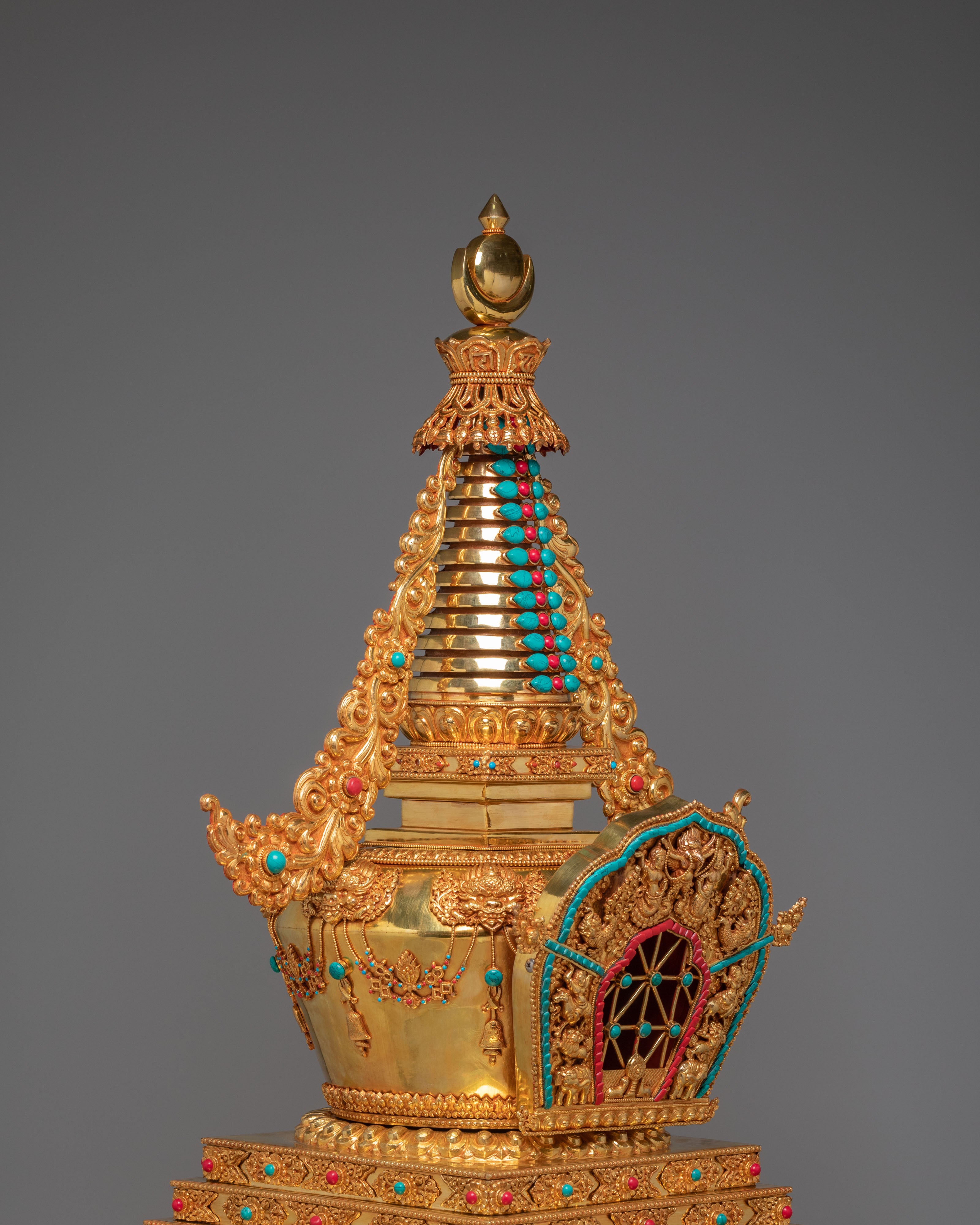 Traditional Spiritual Enlightenment Stupa | Handmade Buddhist Shrine
