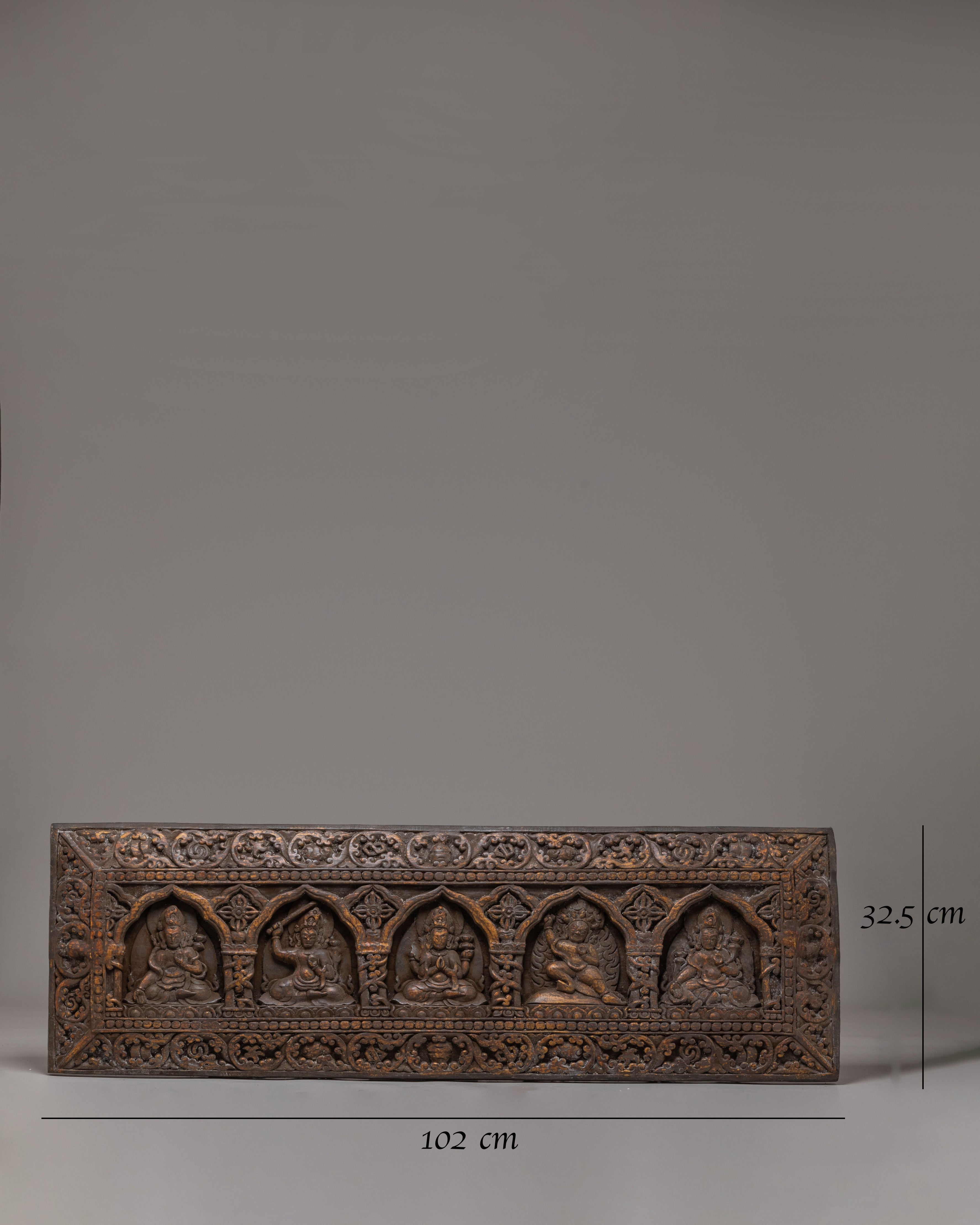 Handcrafted Buddhist Deities Book Cover | Spiritual Decor