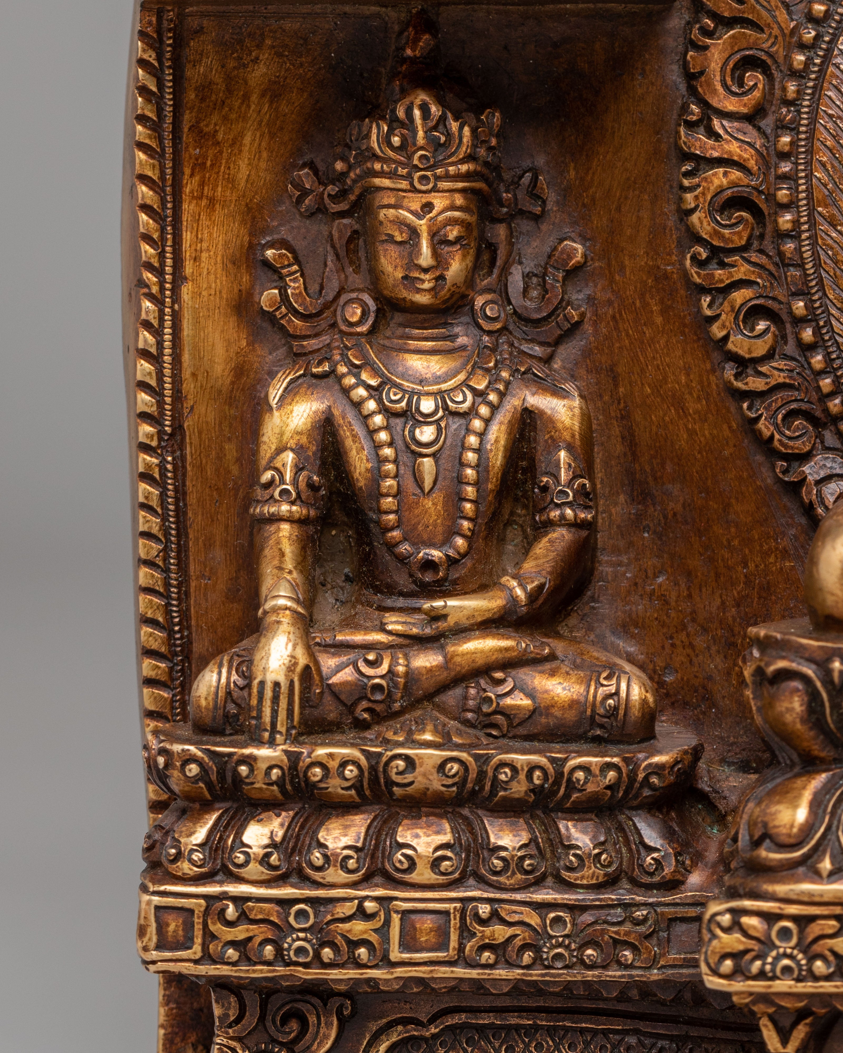 Carved Deity Wall Hanging | Sacred Artwork for Home Decor