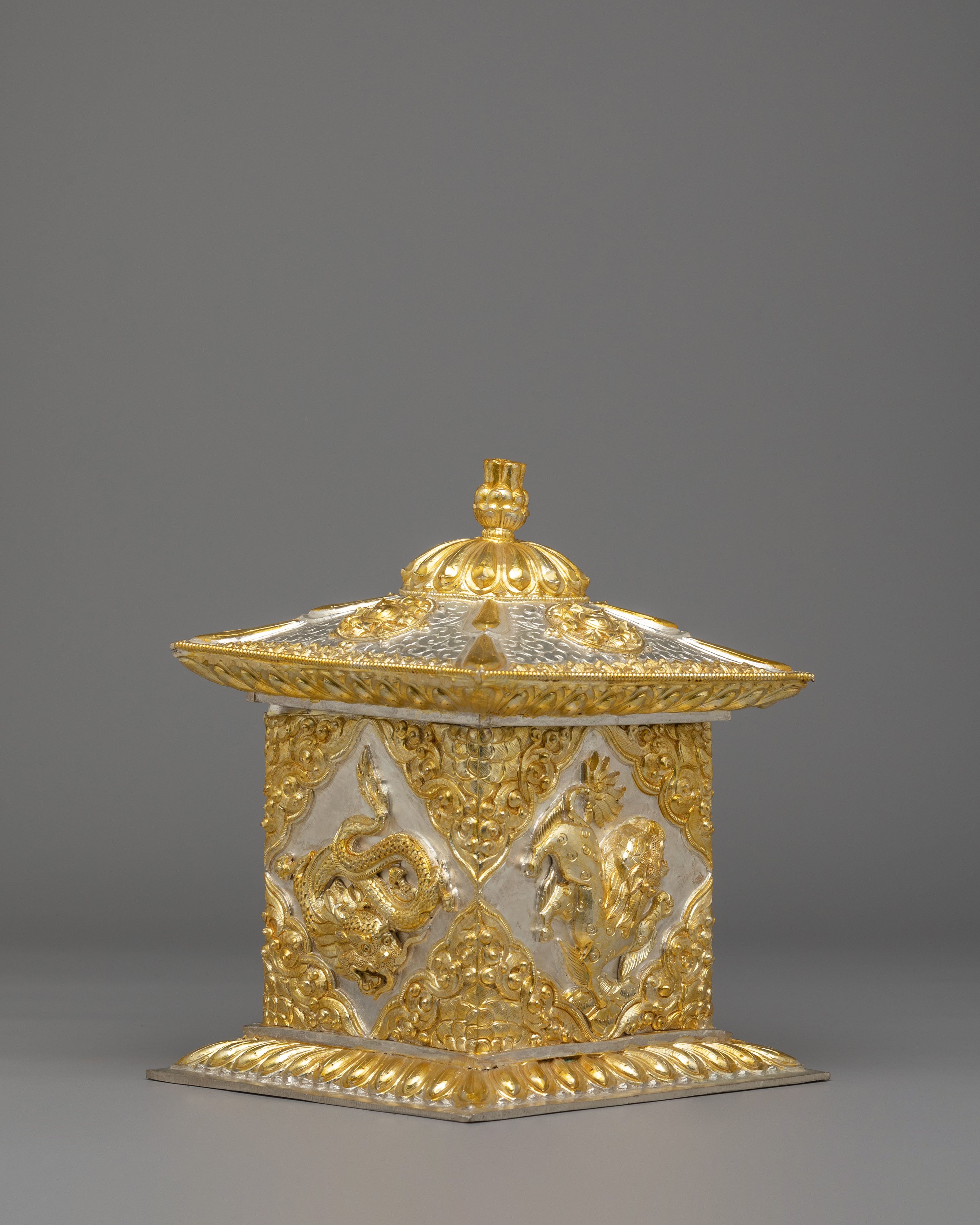 Handmade Tibetan Box | Traditional Treasure Box for Sacred Items