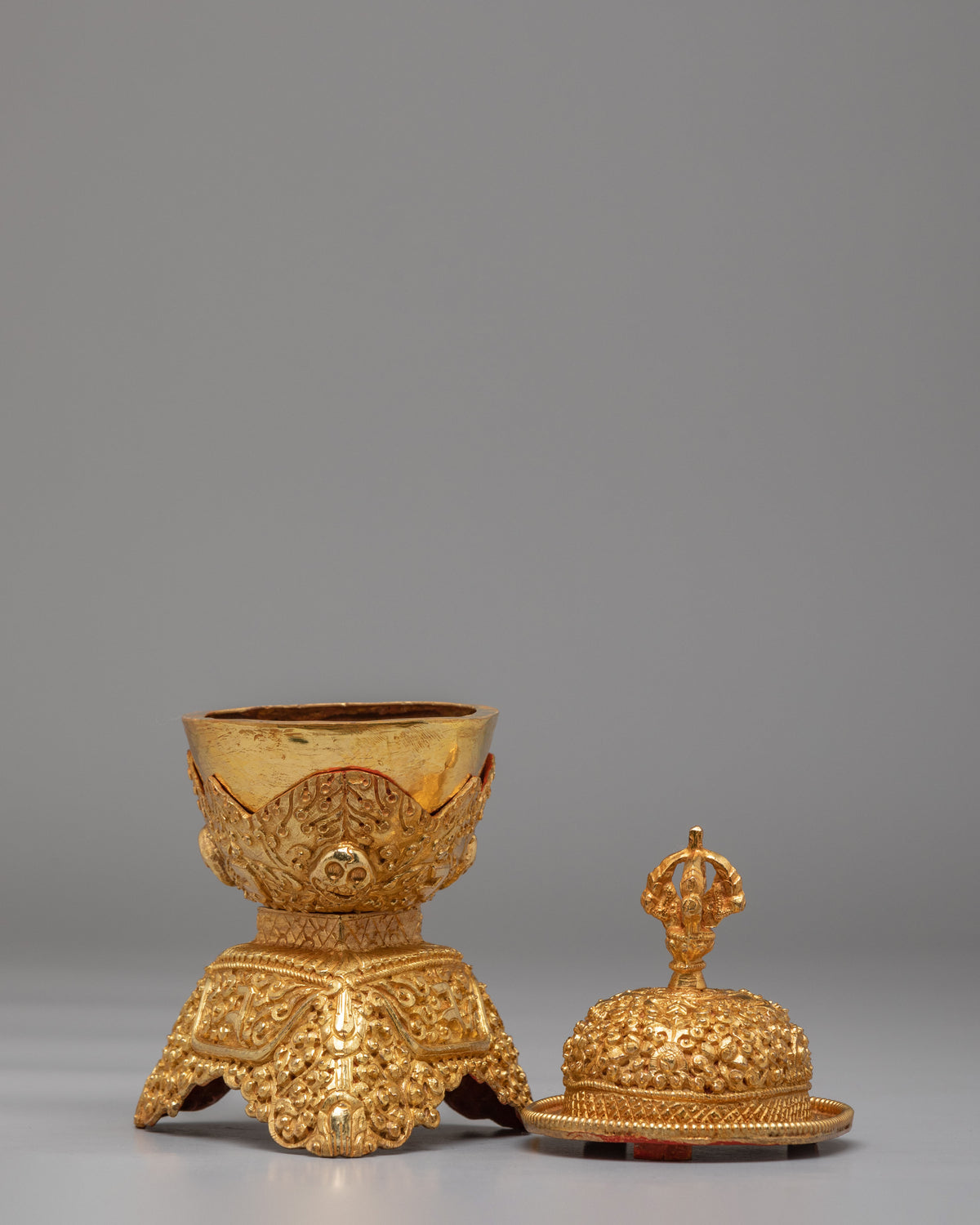 Himalayan Buddhist Kapala Set | Skull Cups for Ritual Use