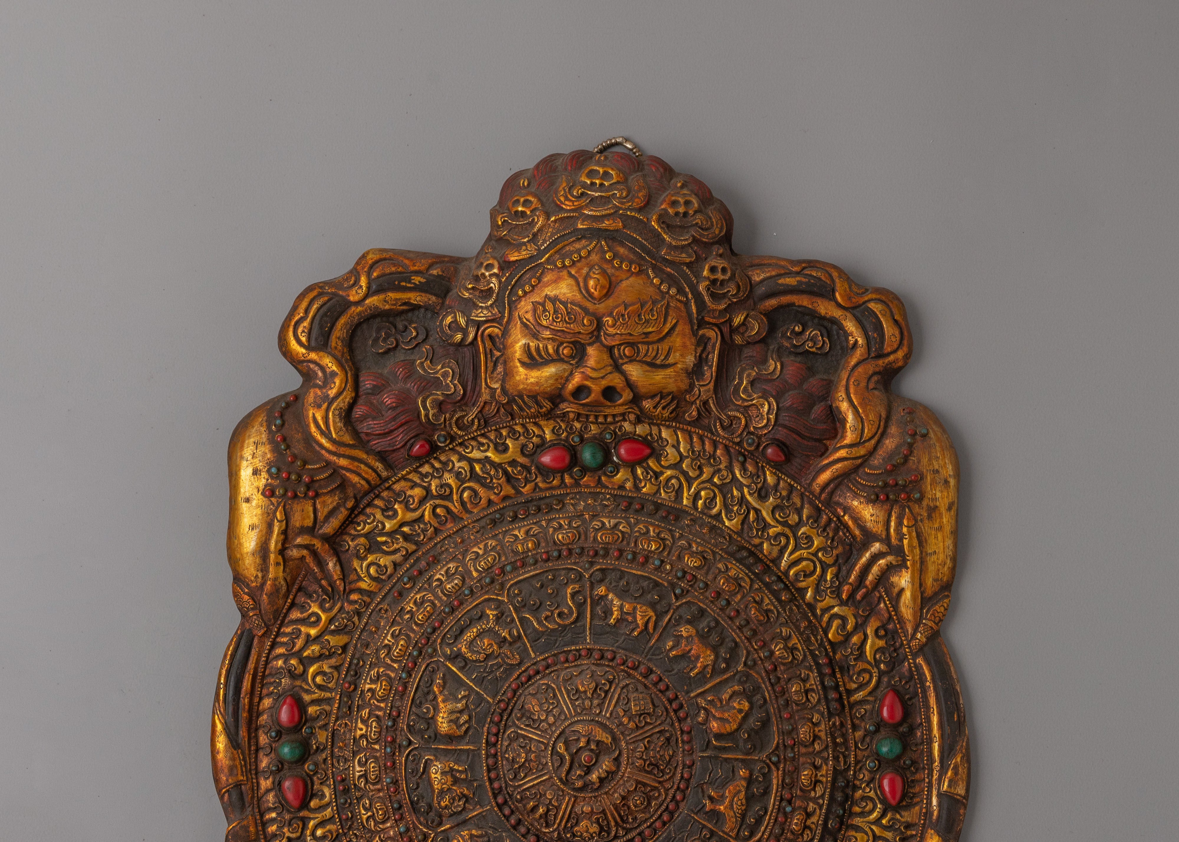 Tibetan Wheel Of Life Wall Hanging | Handcrafted Buddhist Art
