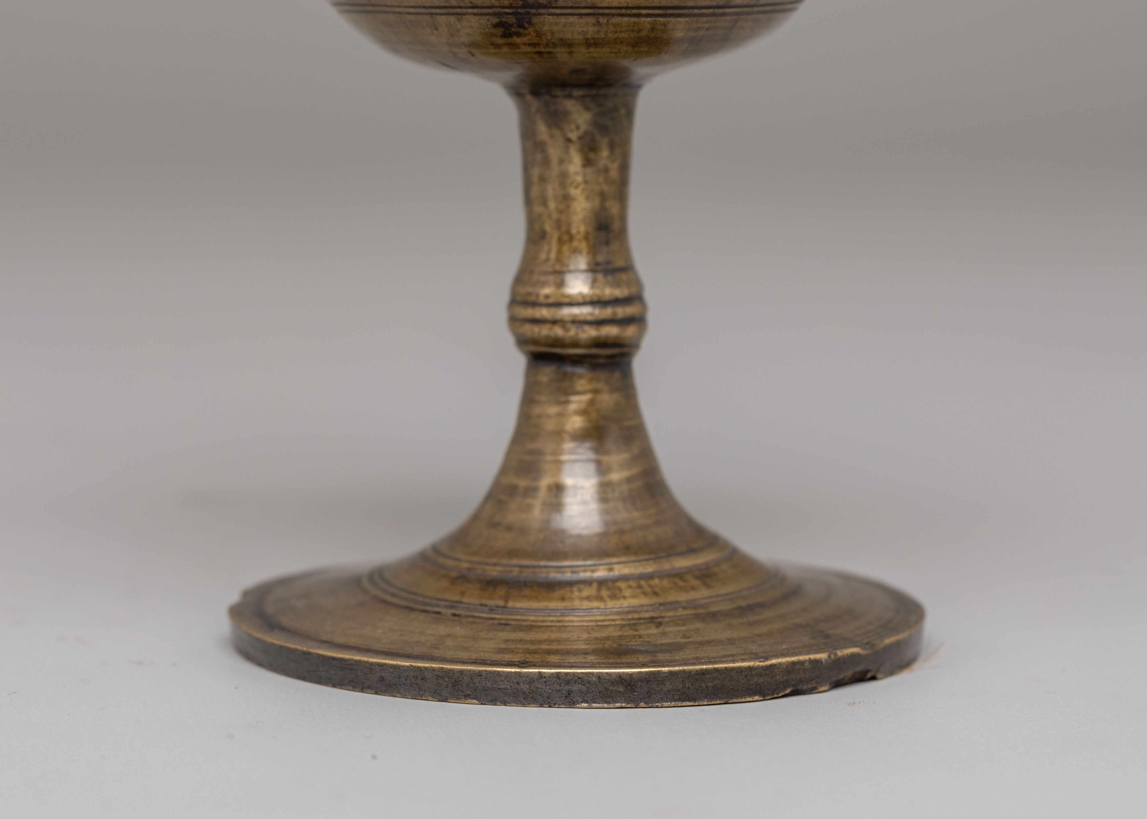 Himalayan Offering Glass | Antique Brass Buddhist Ritual Vessel