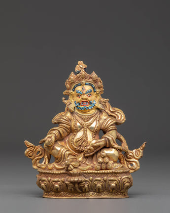 Handcrafted Copper Statue of Dzambhala 