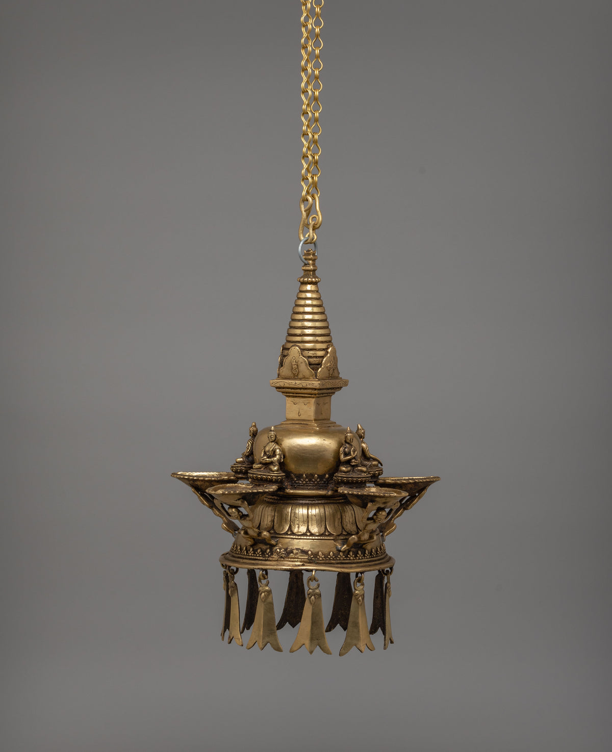 Traditional Hanging Stupa Dalucha | Tibetan Spiritual Decor