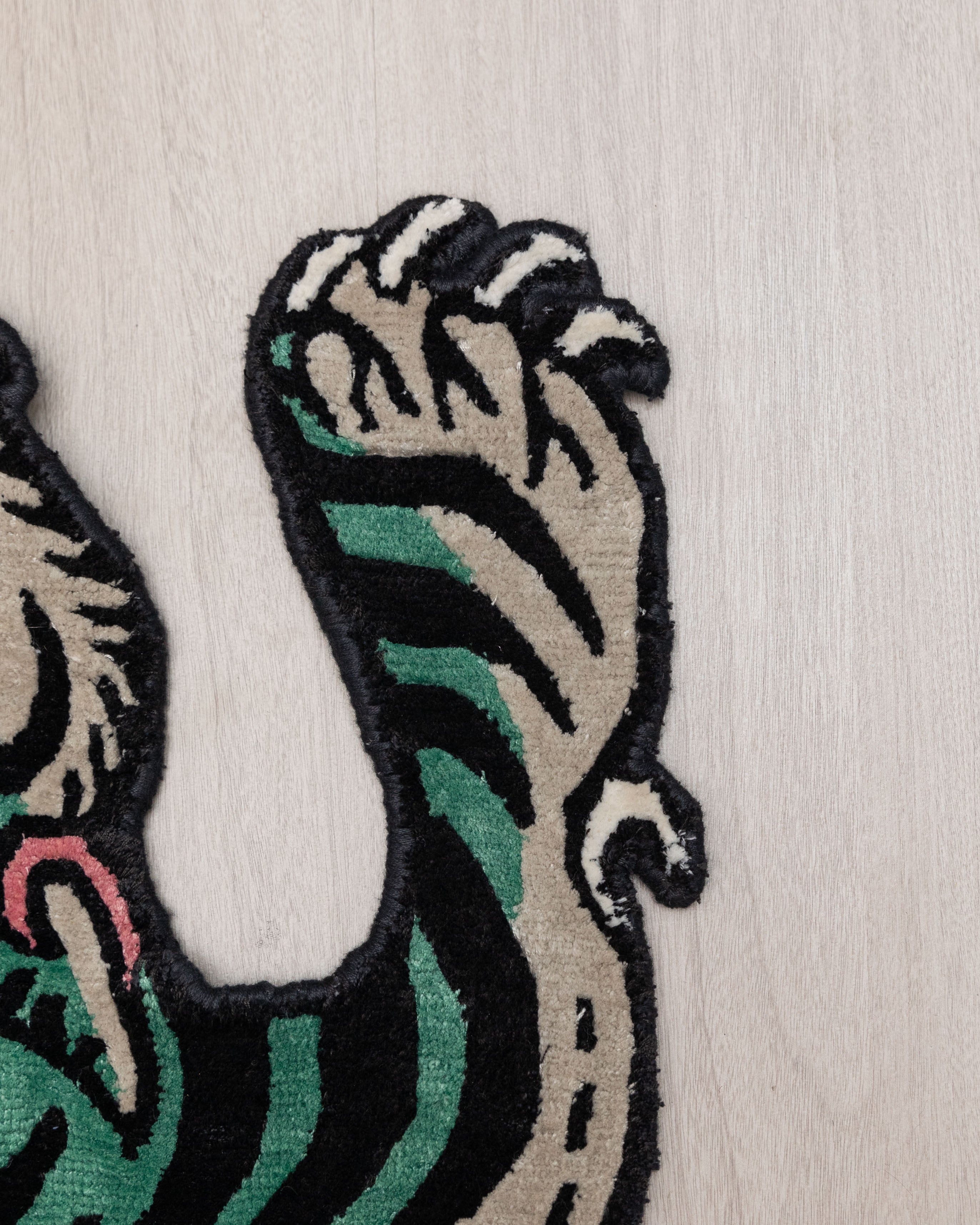 Handmade Tiger Rug | Buddhist Altar Decor