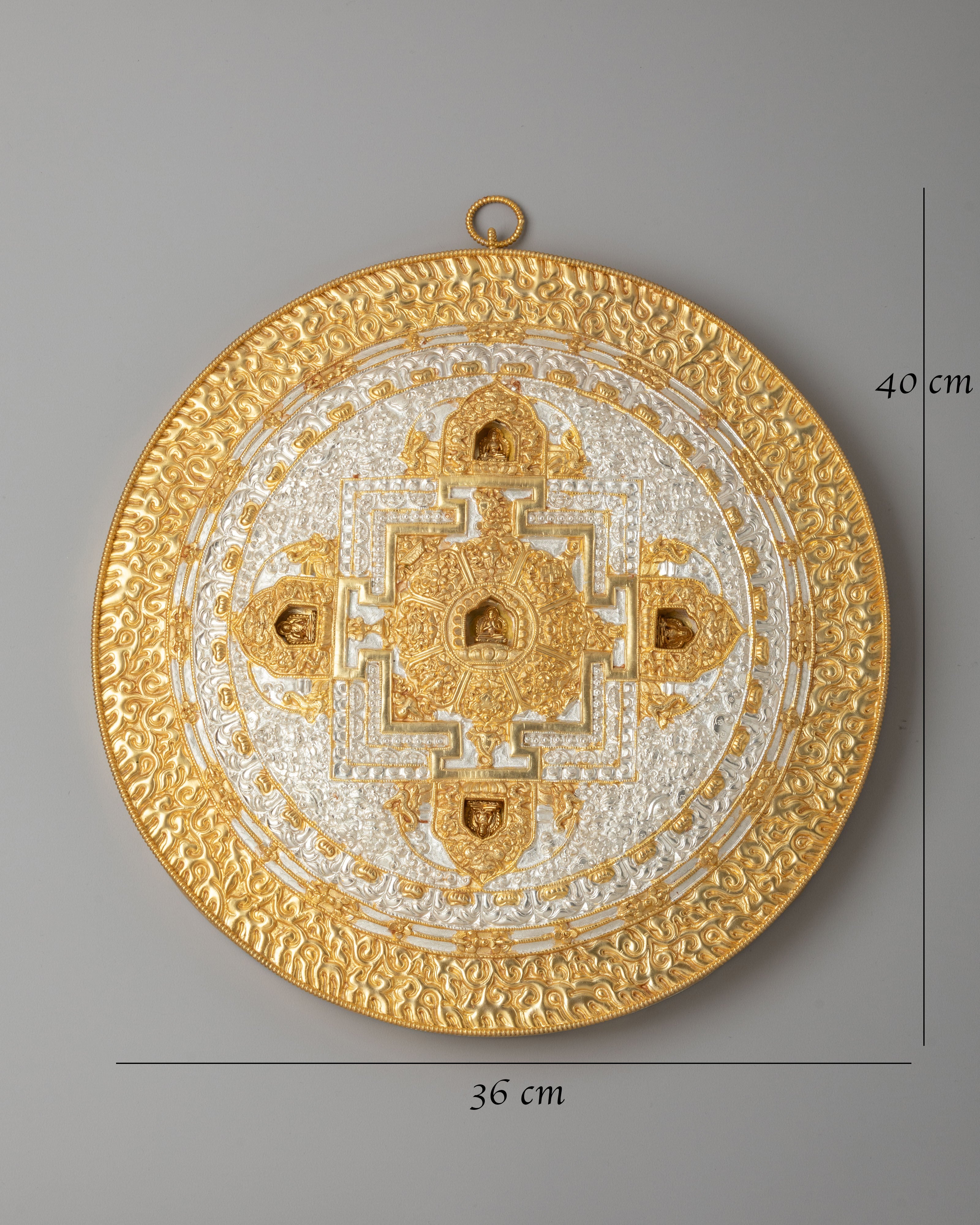 Pancha Buddha Mandala Wall Hanging | Spiritual Decor
