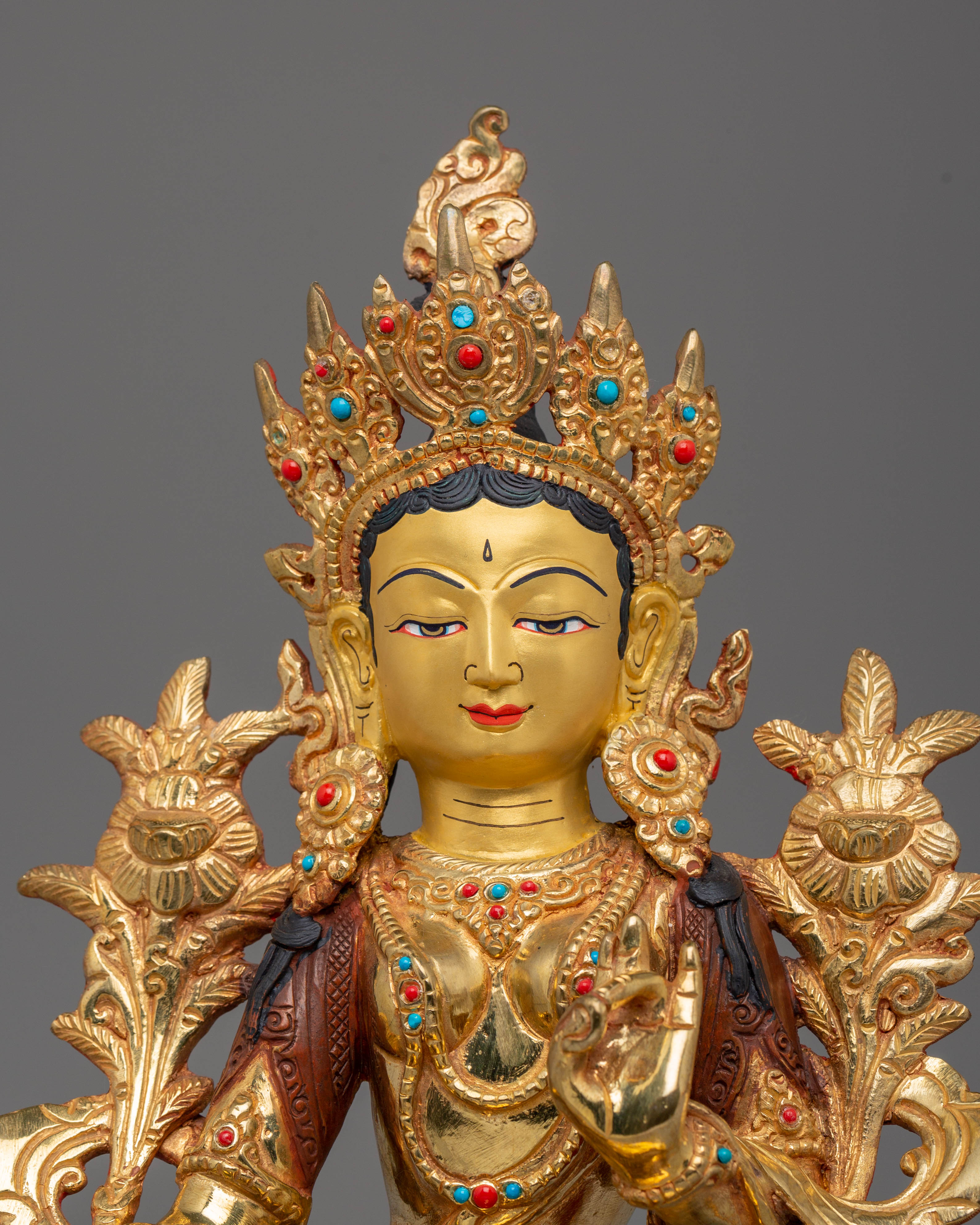 Green Tara Handmade Statue | Protector from Suffering and Obstacles