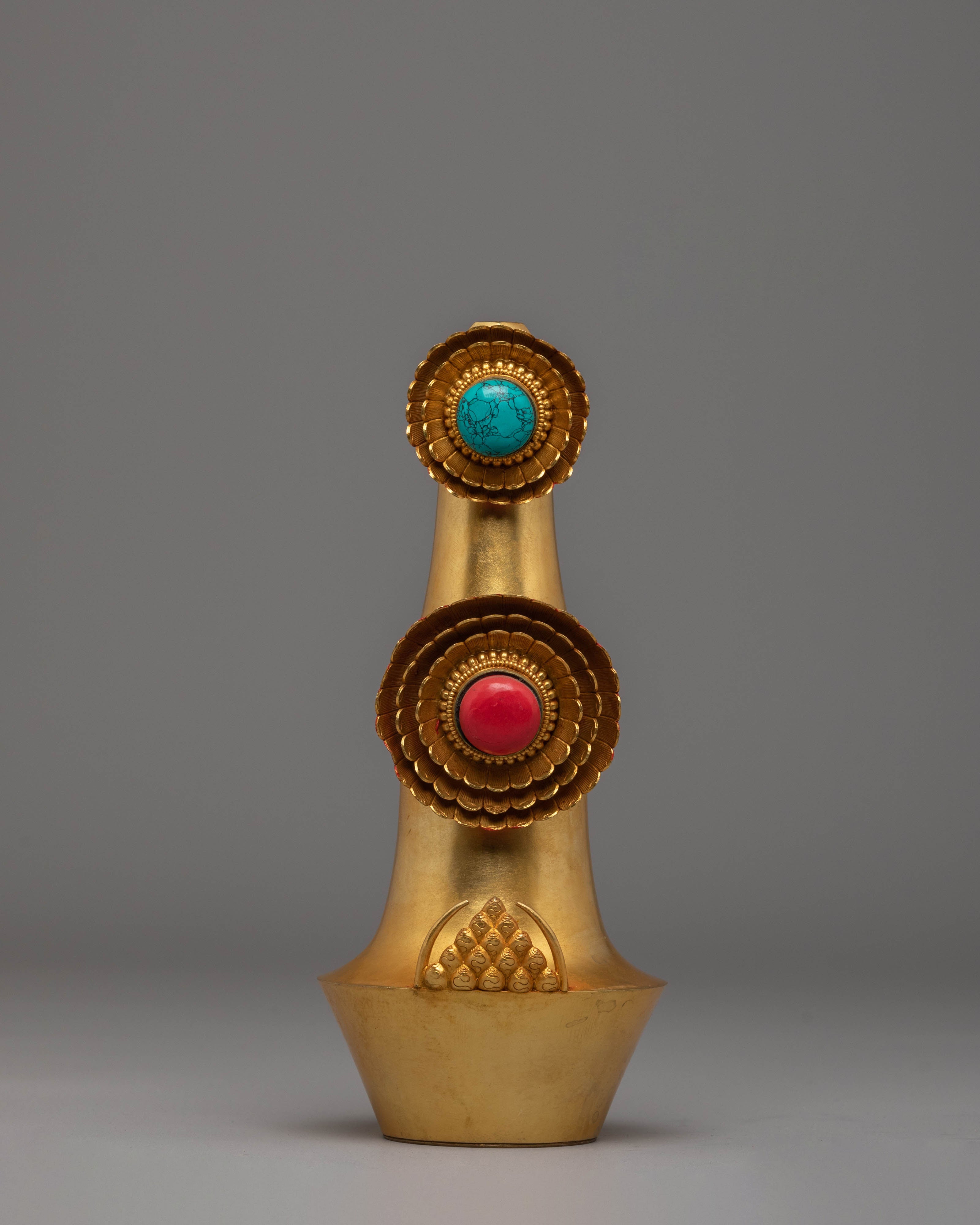 Spiritual Tibetan Torma Set | Sacred Buddhist Offering with Floral Ornament