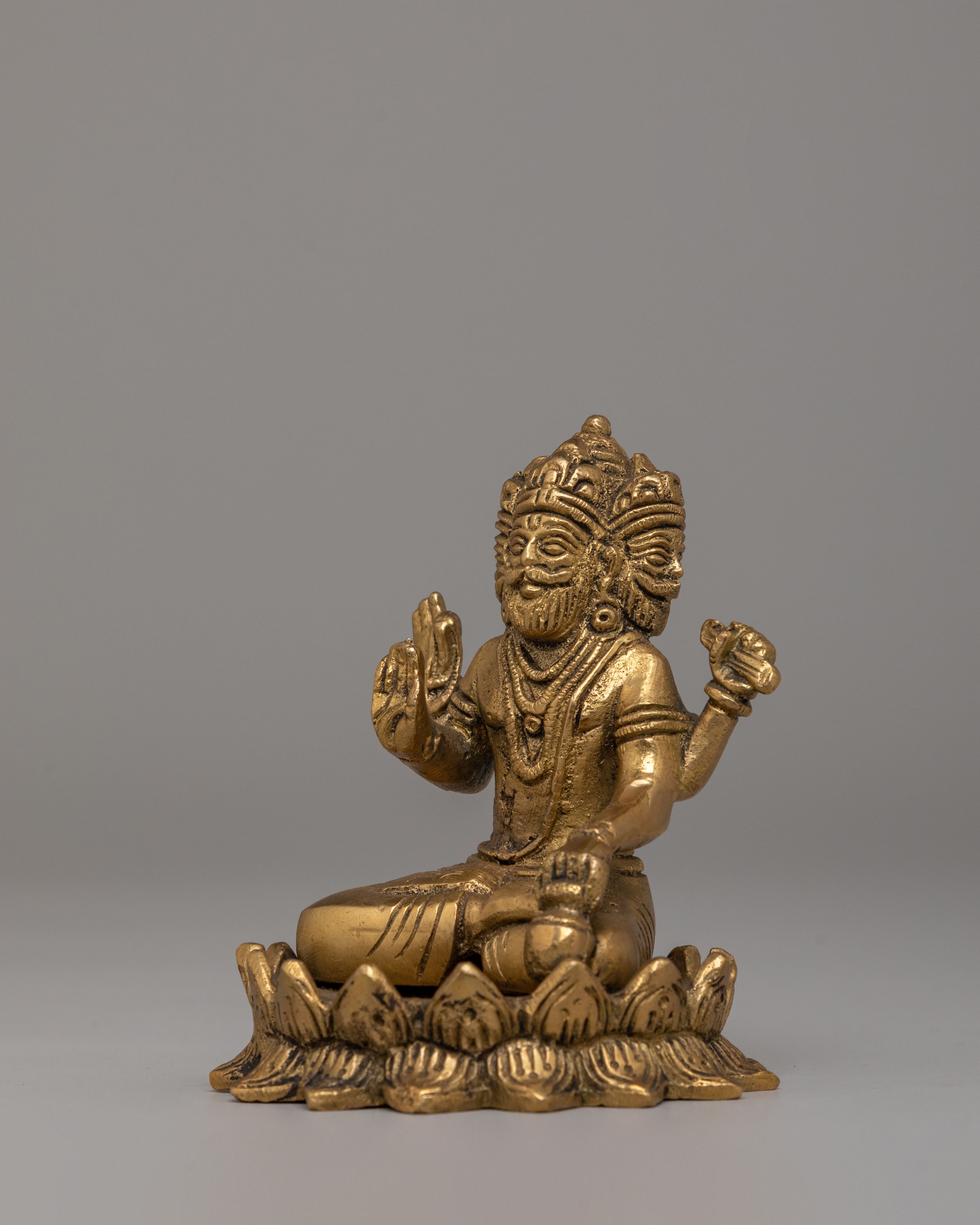 Traditional Brahma Figurine | Symbol of Creation & Divine Wisdom