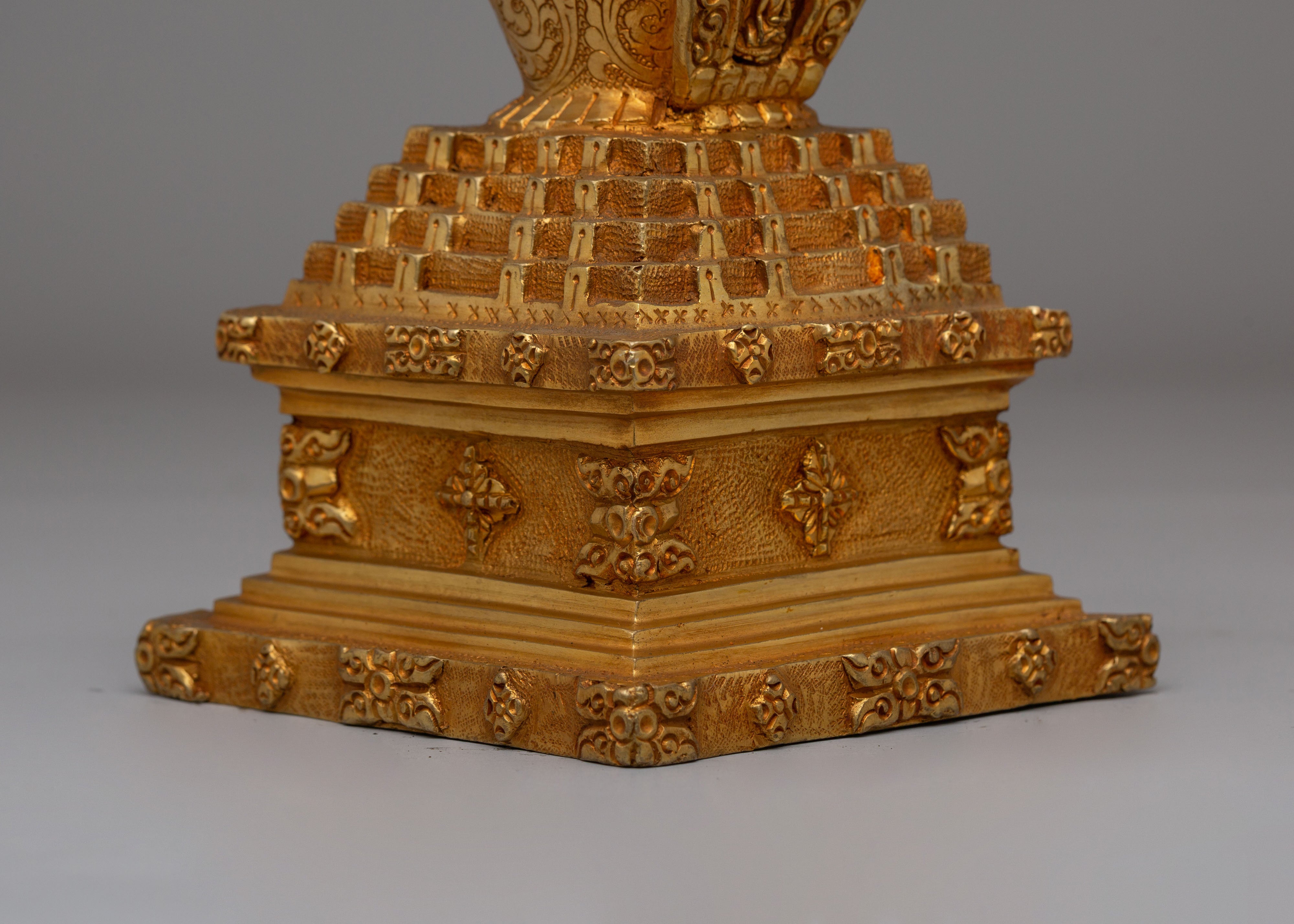 Traditional Tibetan Prayer Stupa | Many Doors Stupa