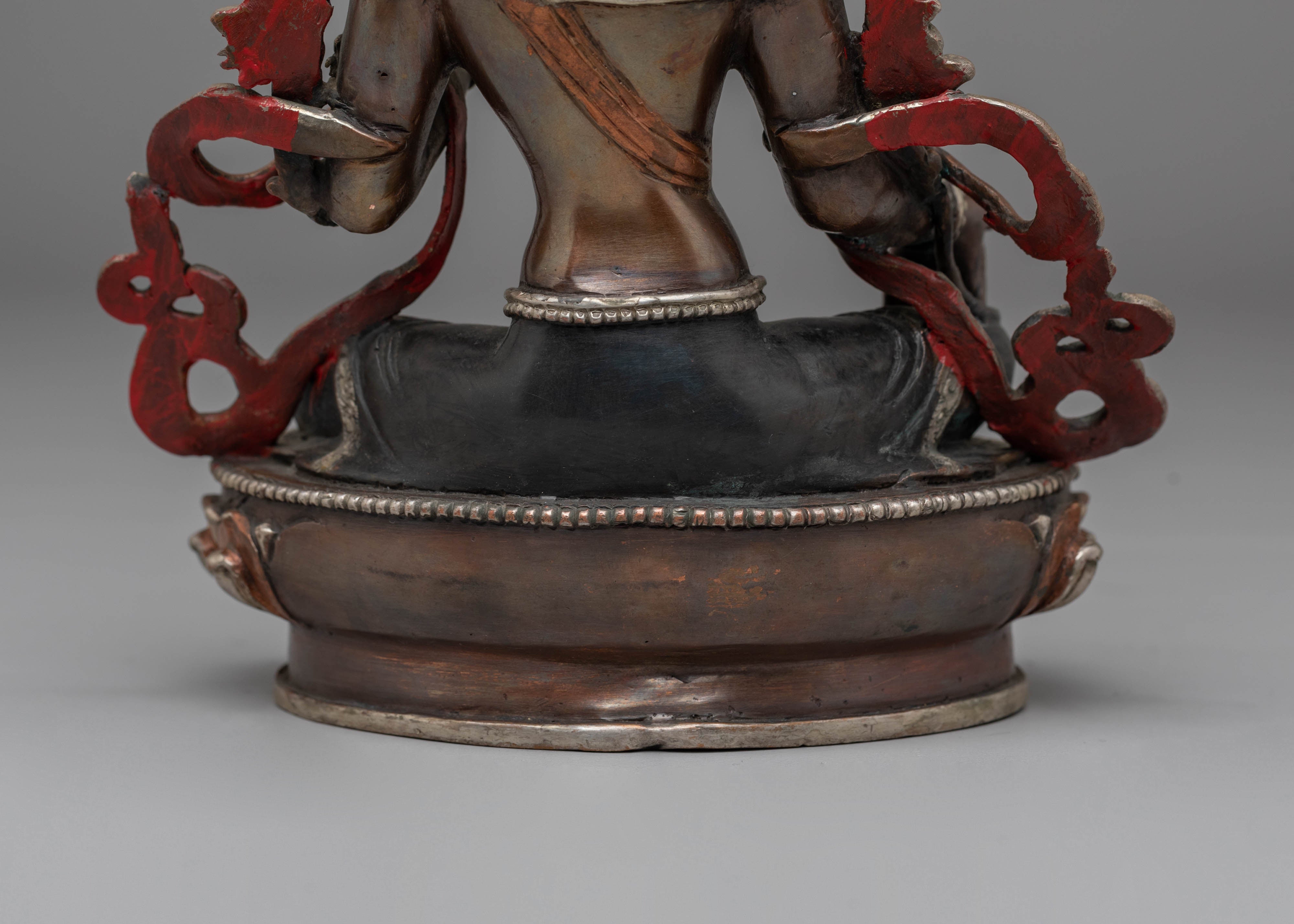 Green Tara Statue Mother of all Buddha | Handcrafted Copper Sculpture