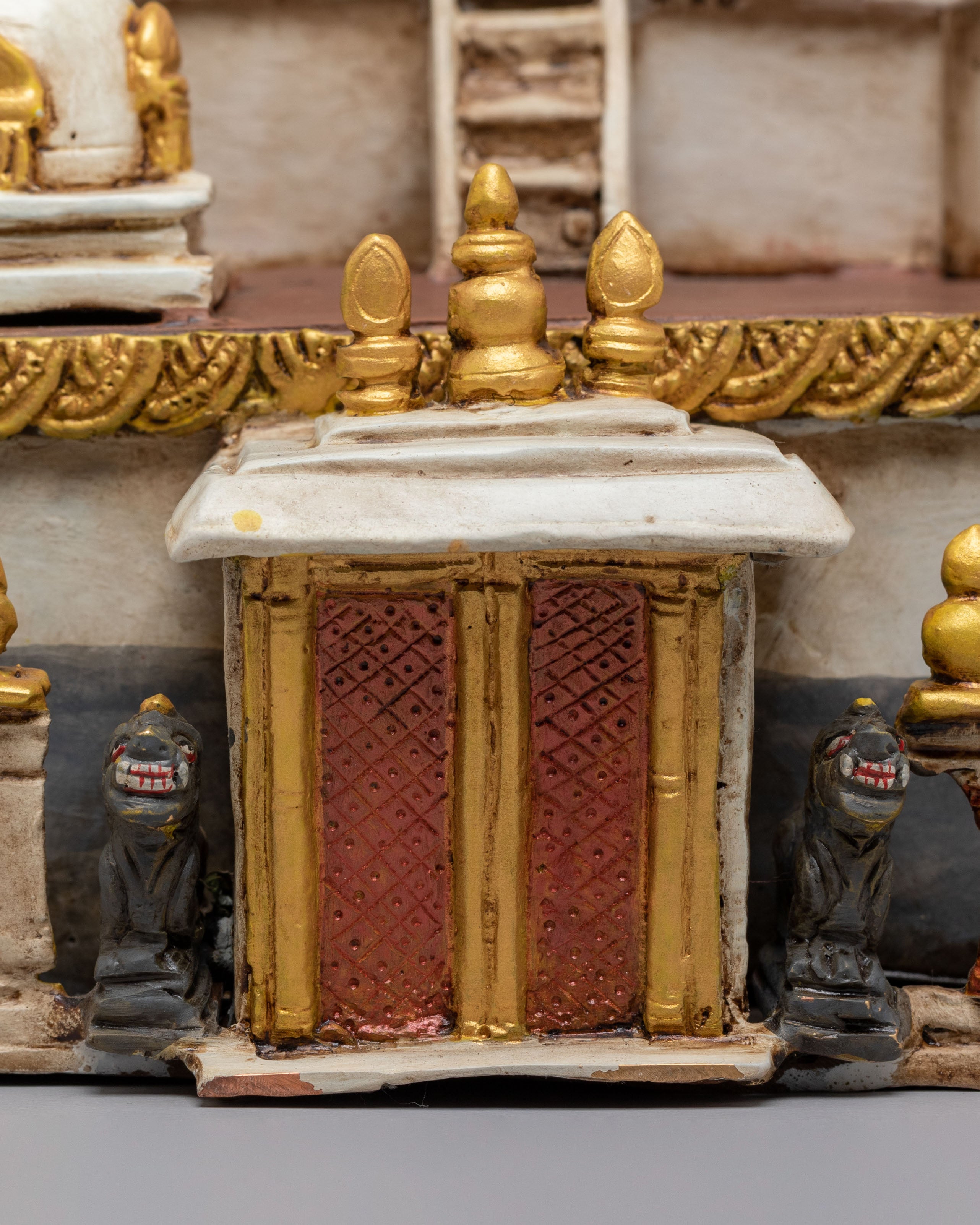 Handcrafted Himalayan Stupa Sculpture | Sacred Buddhist Art for Meditation