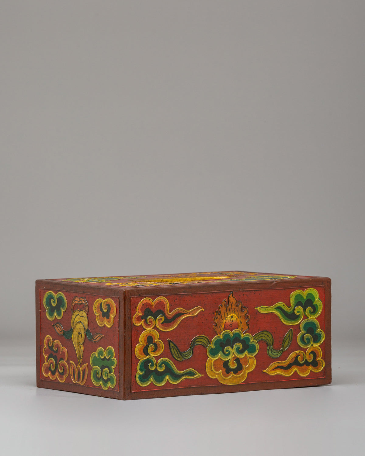 Buddhist Inspired Tissue Box Cover | Handmade Wooden Tissue Holder