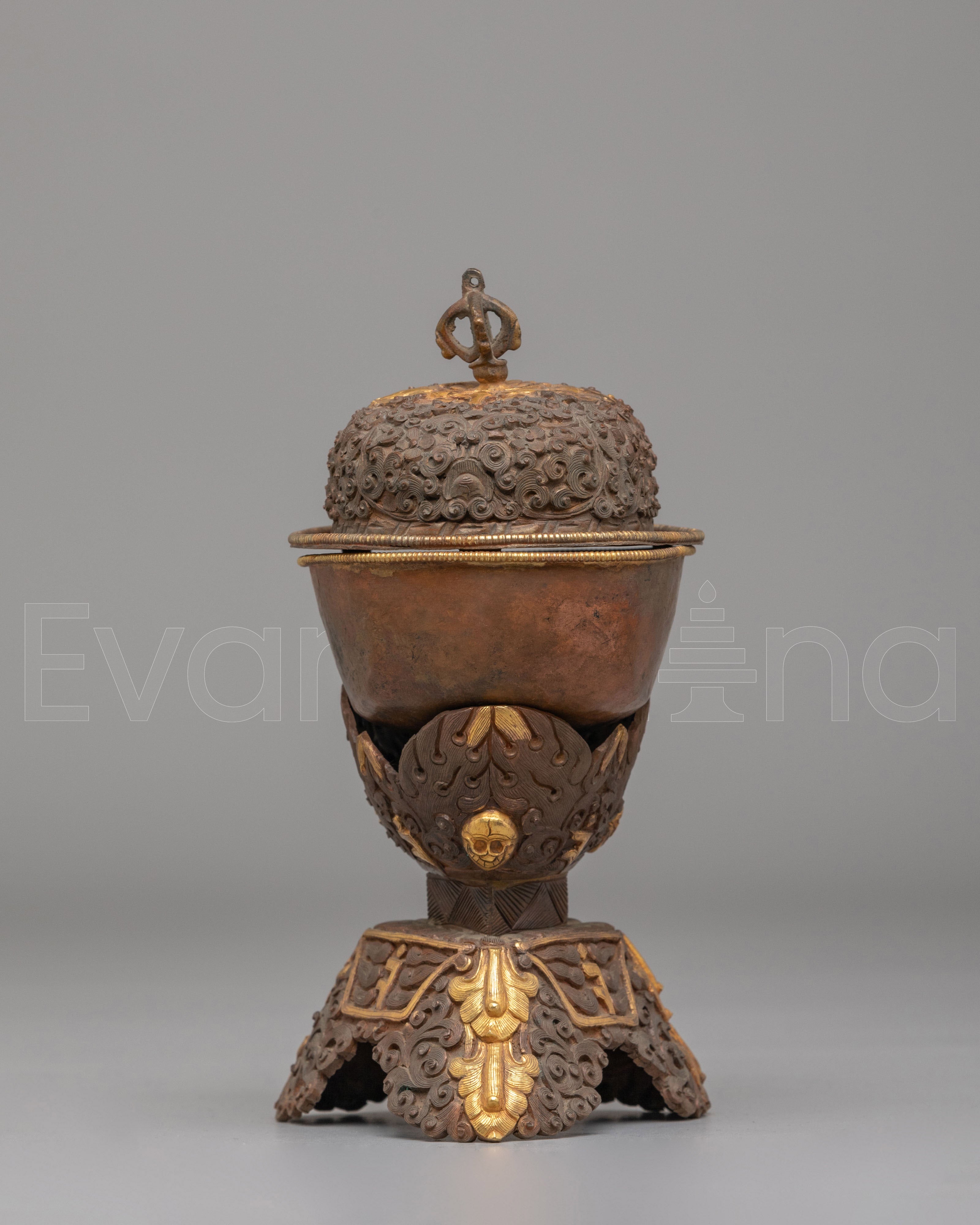 Tibetan Kapala Ritual Cup