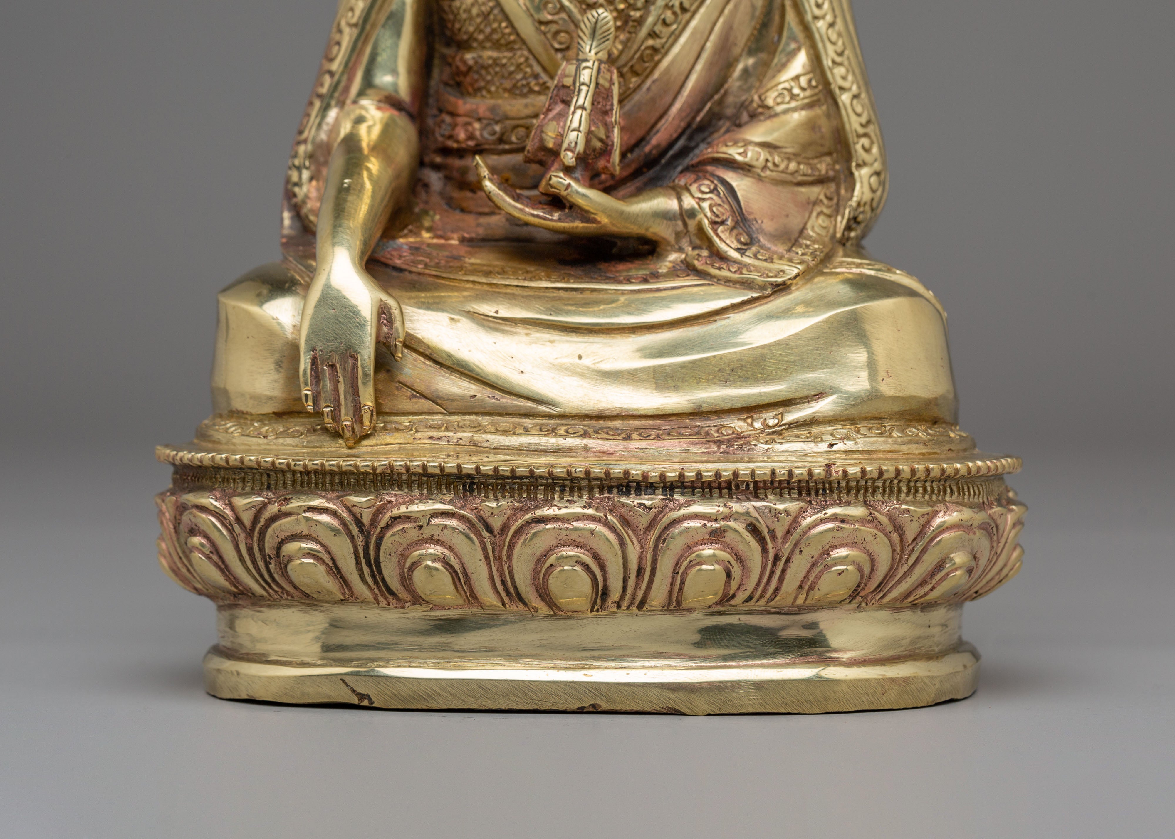 Handcrafted Sacred Guru Shapdum Statue | Spiritual Buddhist Art