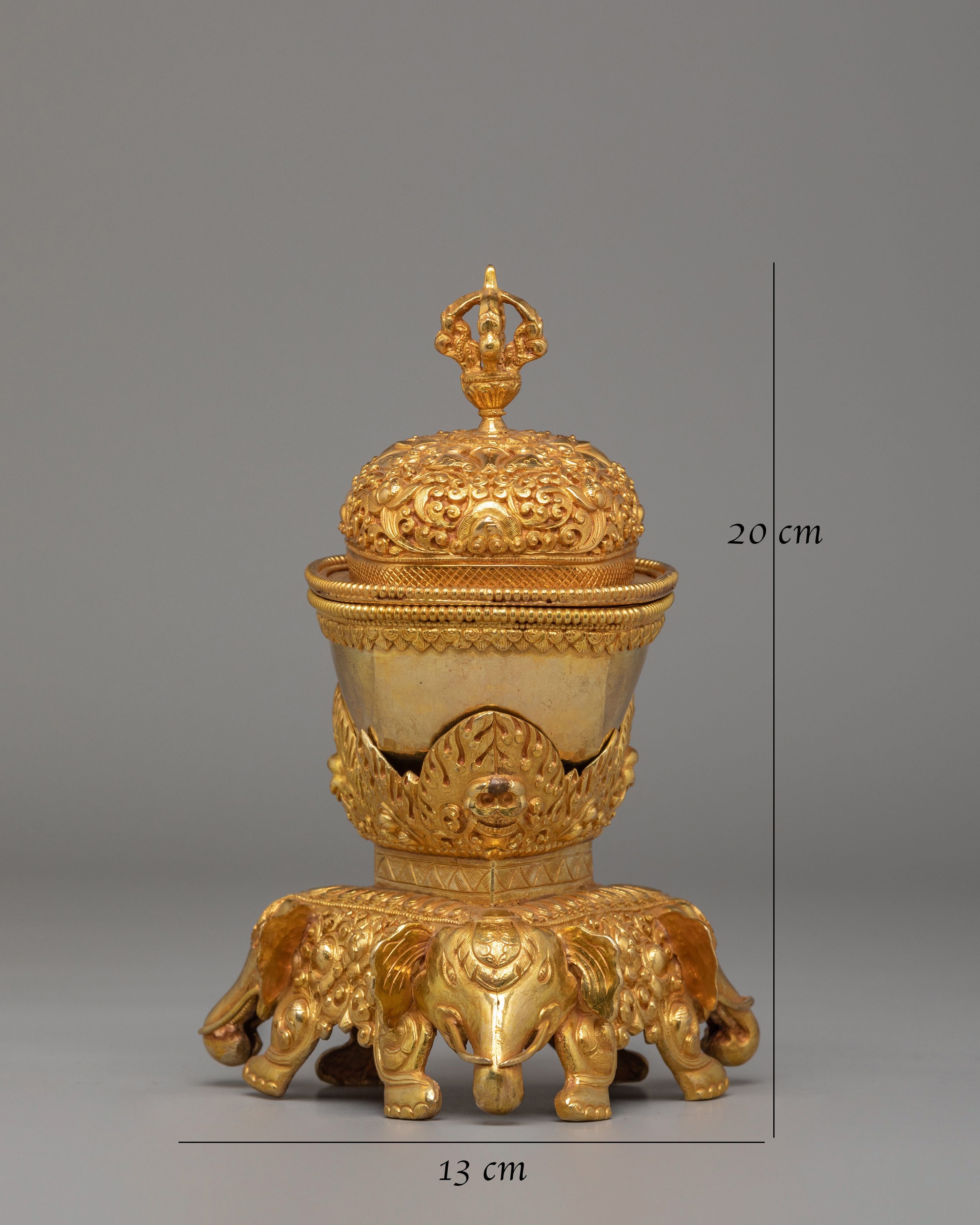 Kapala For Vajrayana Ritual Offerings | Tibetan Buddhist Skull Cup
