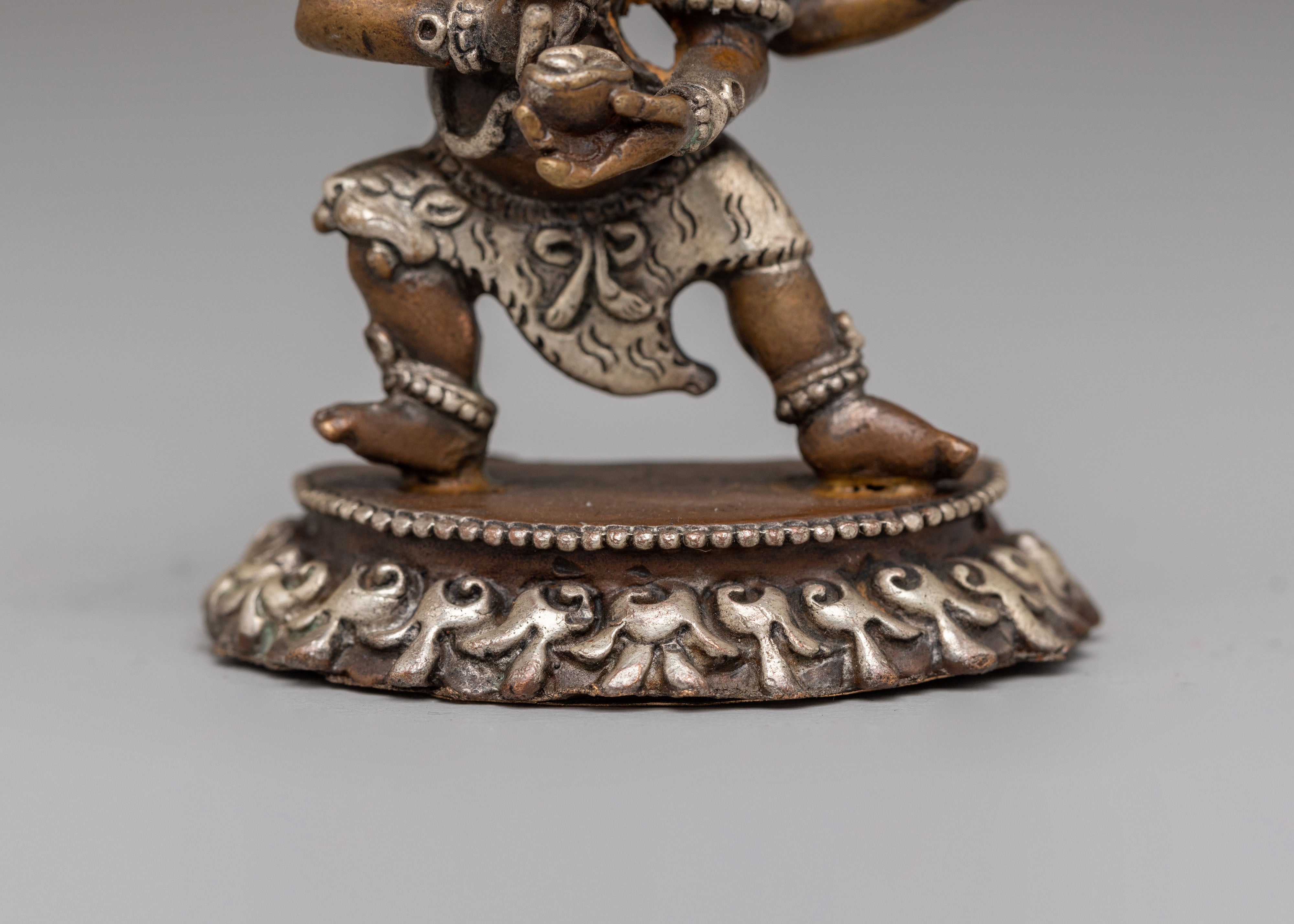 Mahakala Handcrafted Statue | Tibetan Protector Deity Sculpture