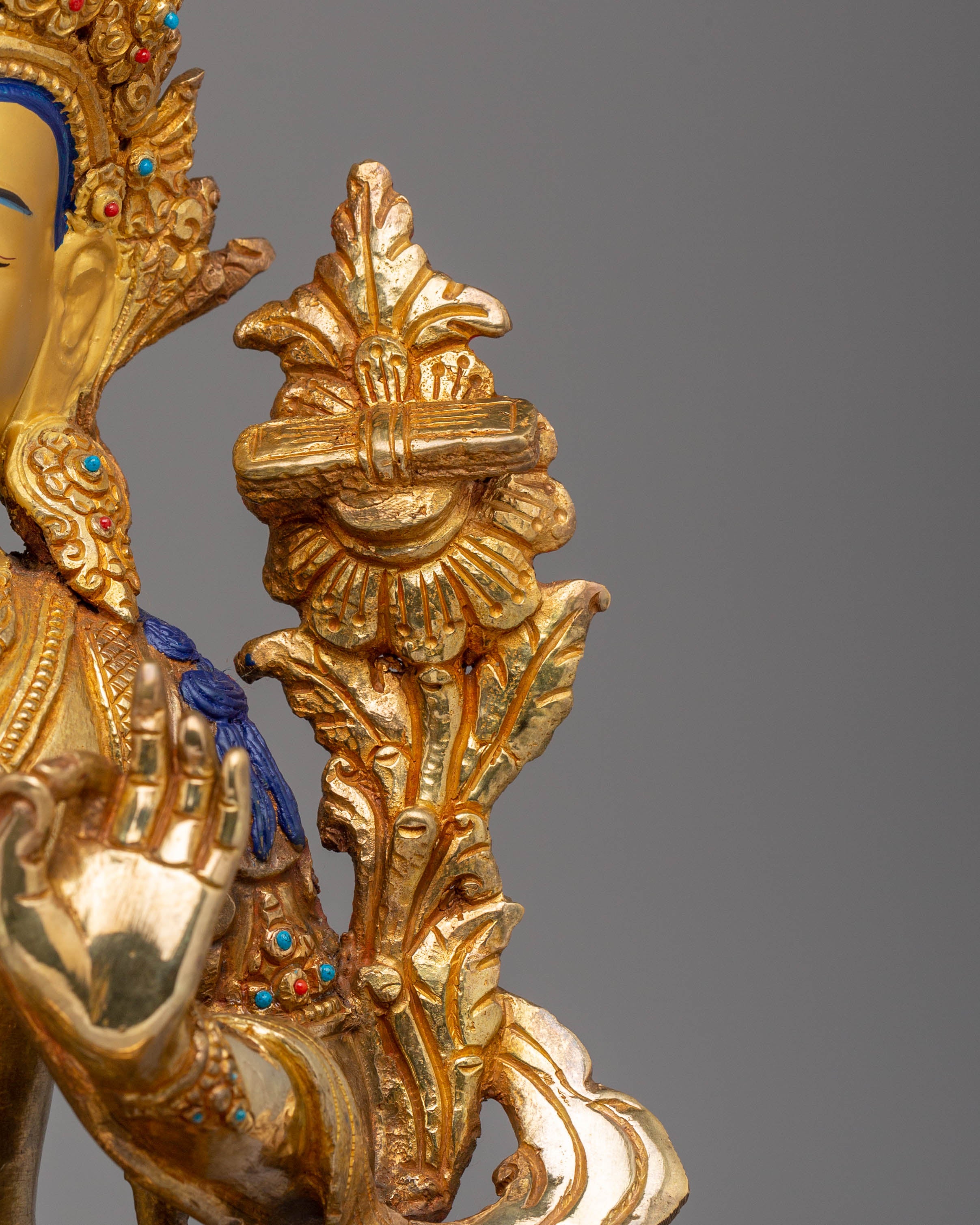 Manjushri Handmade Copper Statue | Buddhist Bodhisattva of Wisdom