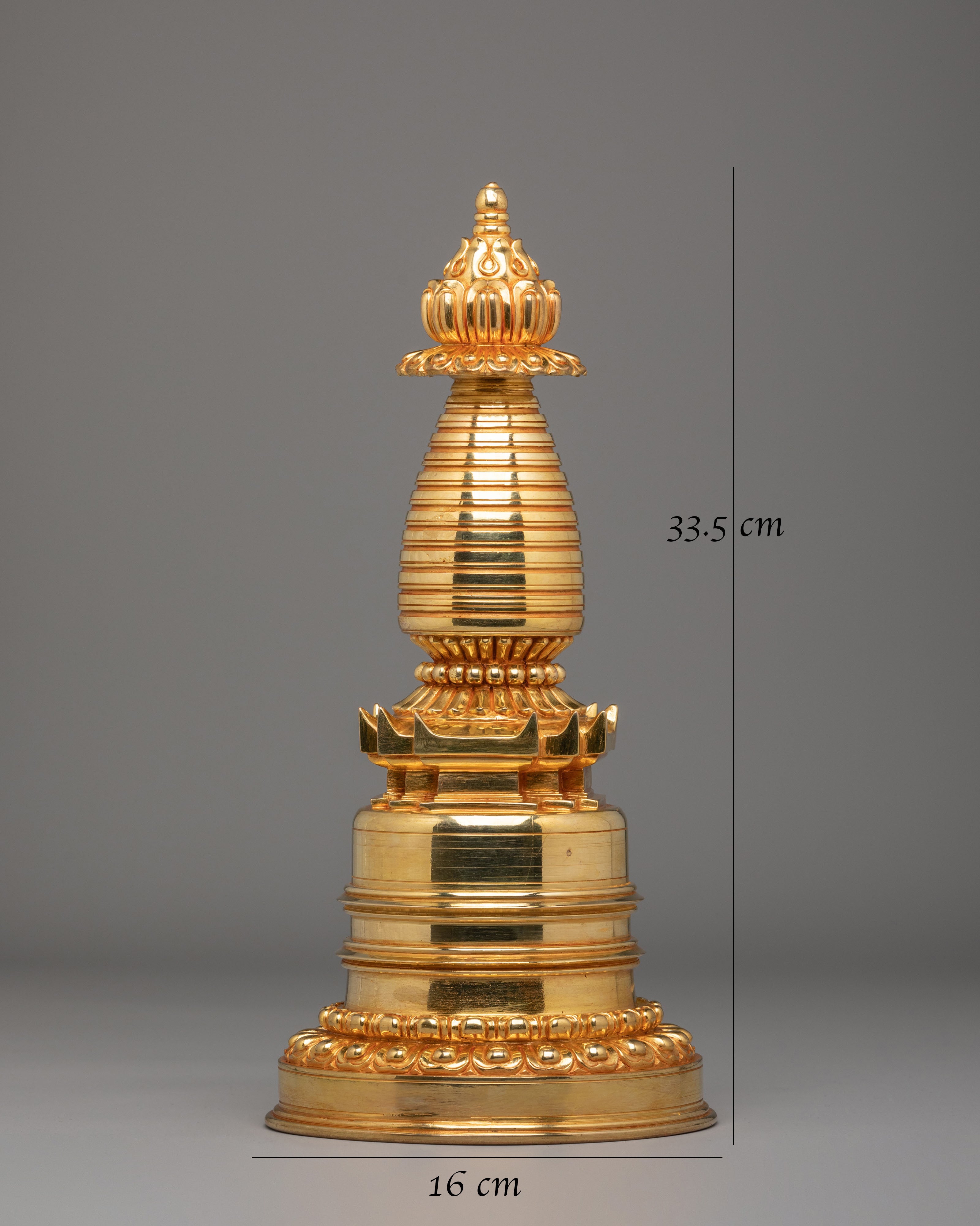 Handmade Kadampa Stupa | Tibetan Ritual Art