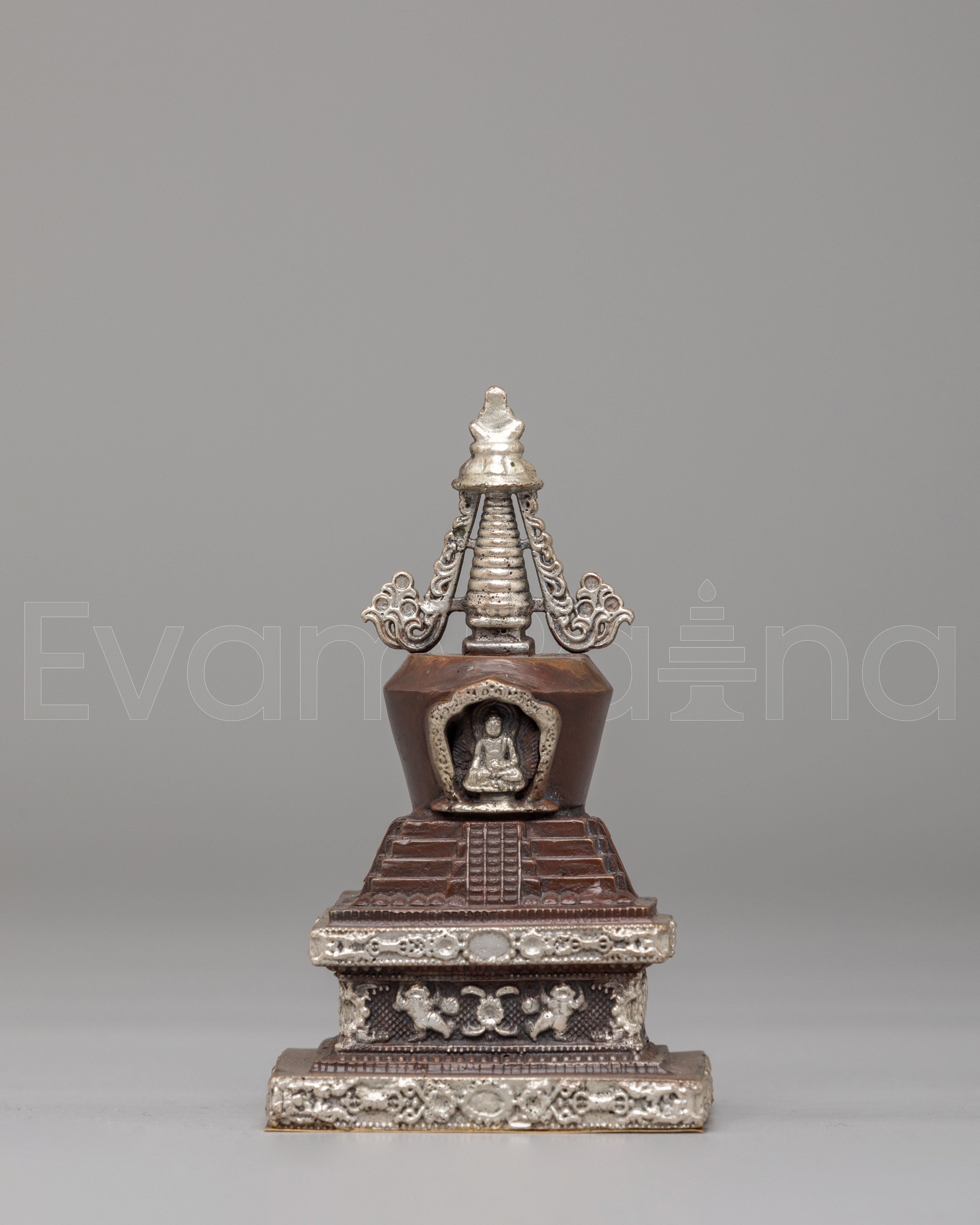 Handcrafted Descent from Heaven Stupa 