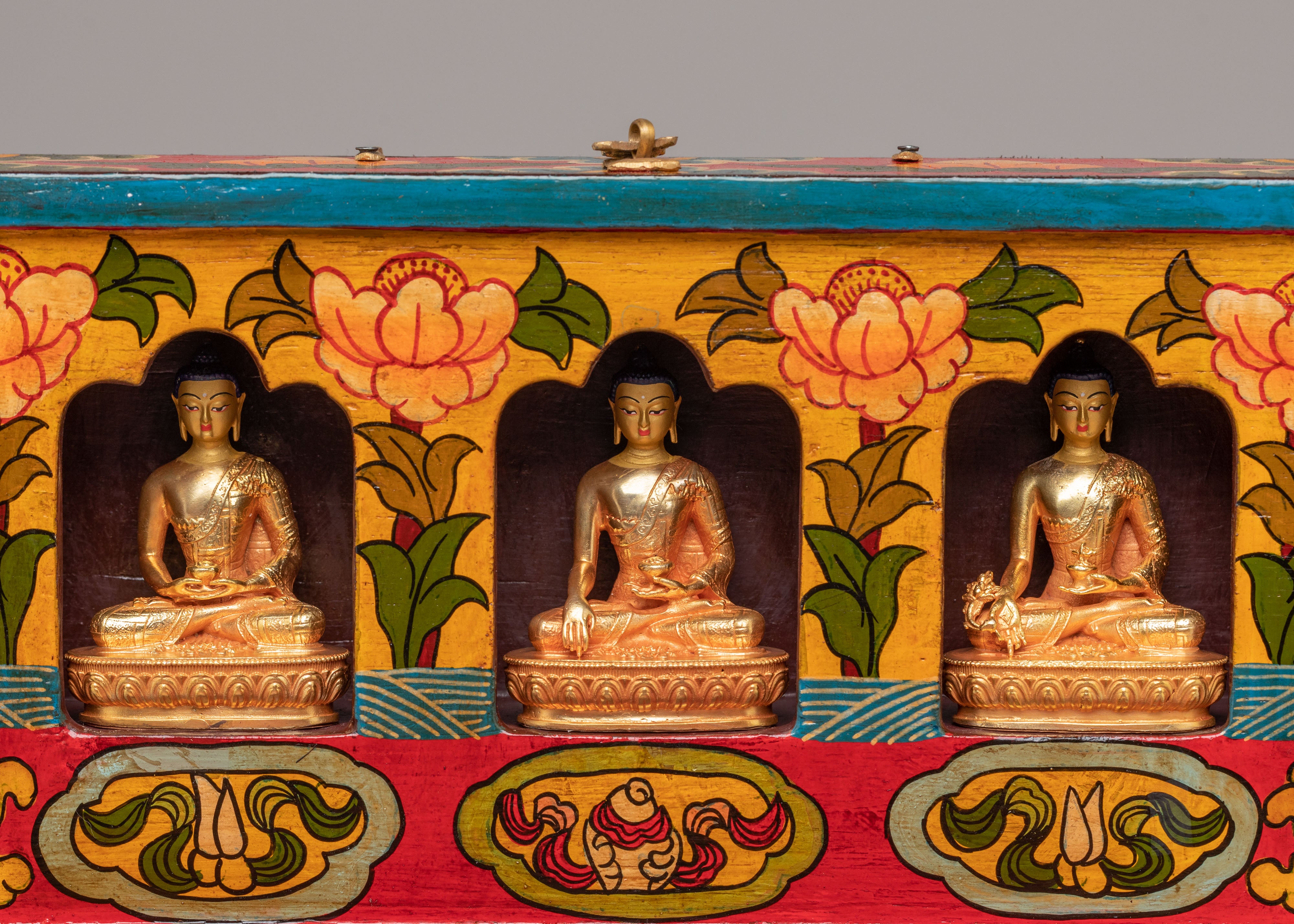 Spiritual Altar Box with Statue | Sacred Decor for Meditation & Rituals