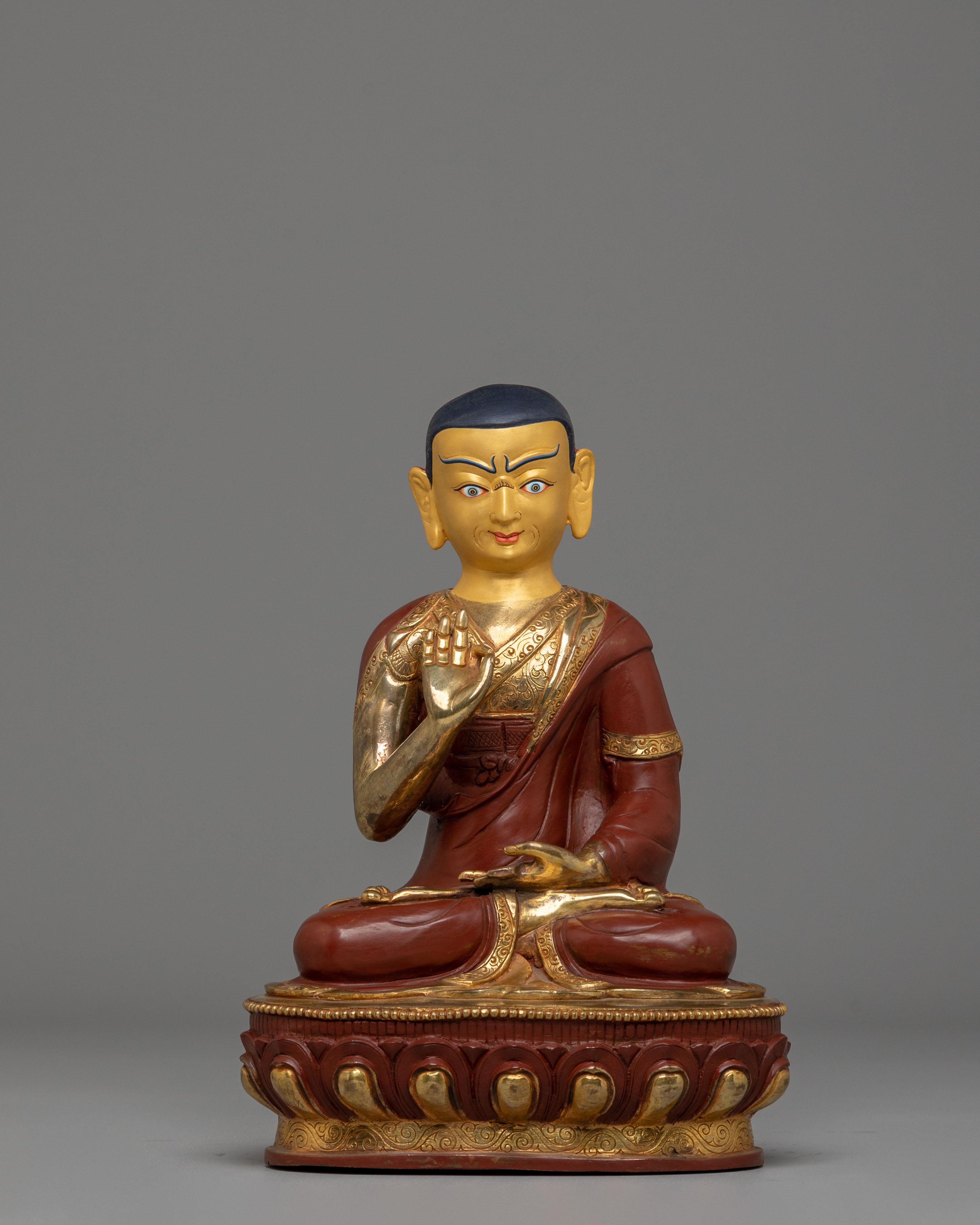 Tsongkhapa Statue Set: The Founders of Gelug School