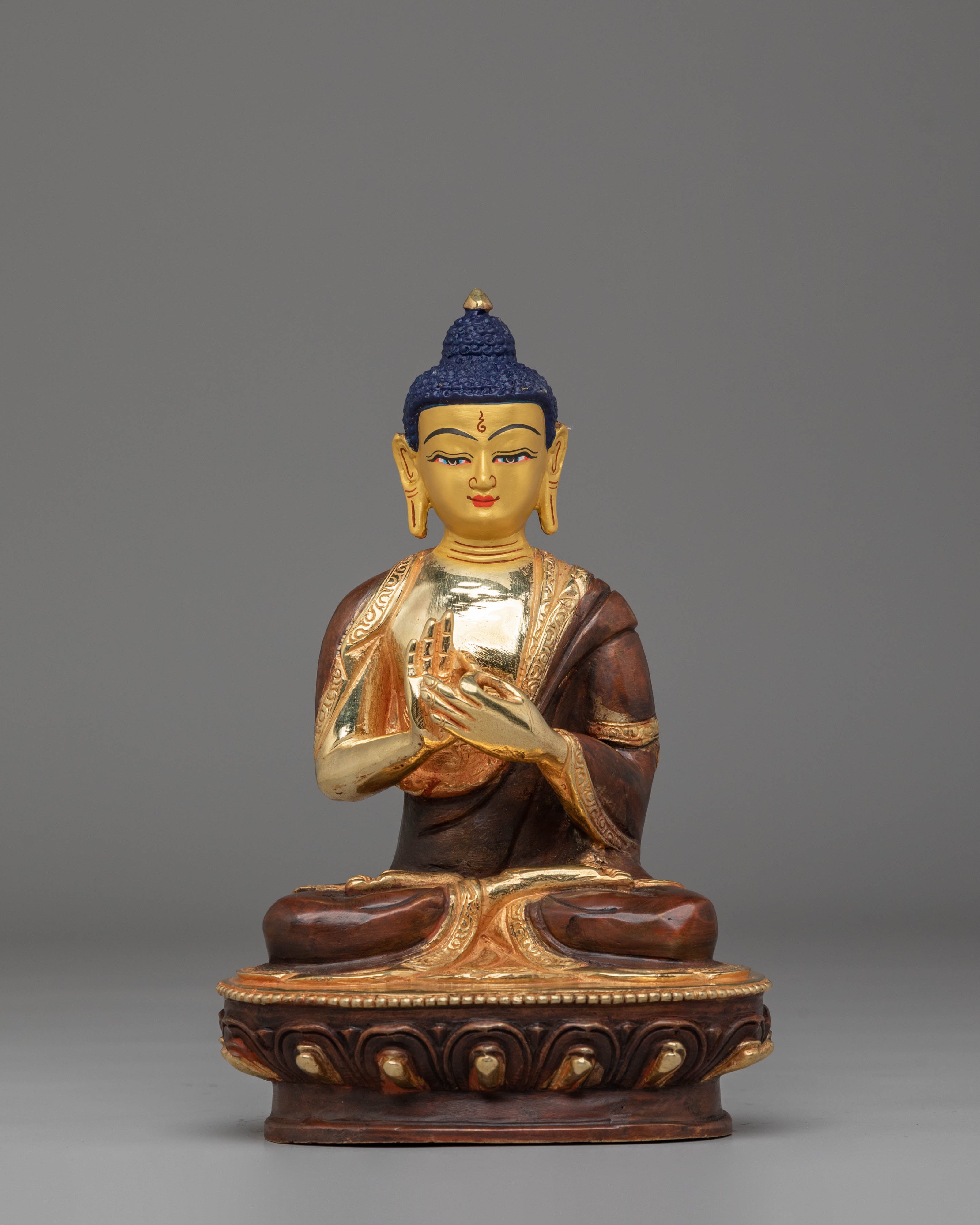Golden Five-Dhyani Buddha Set | Handmade Golden Buddha Statue