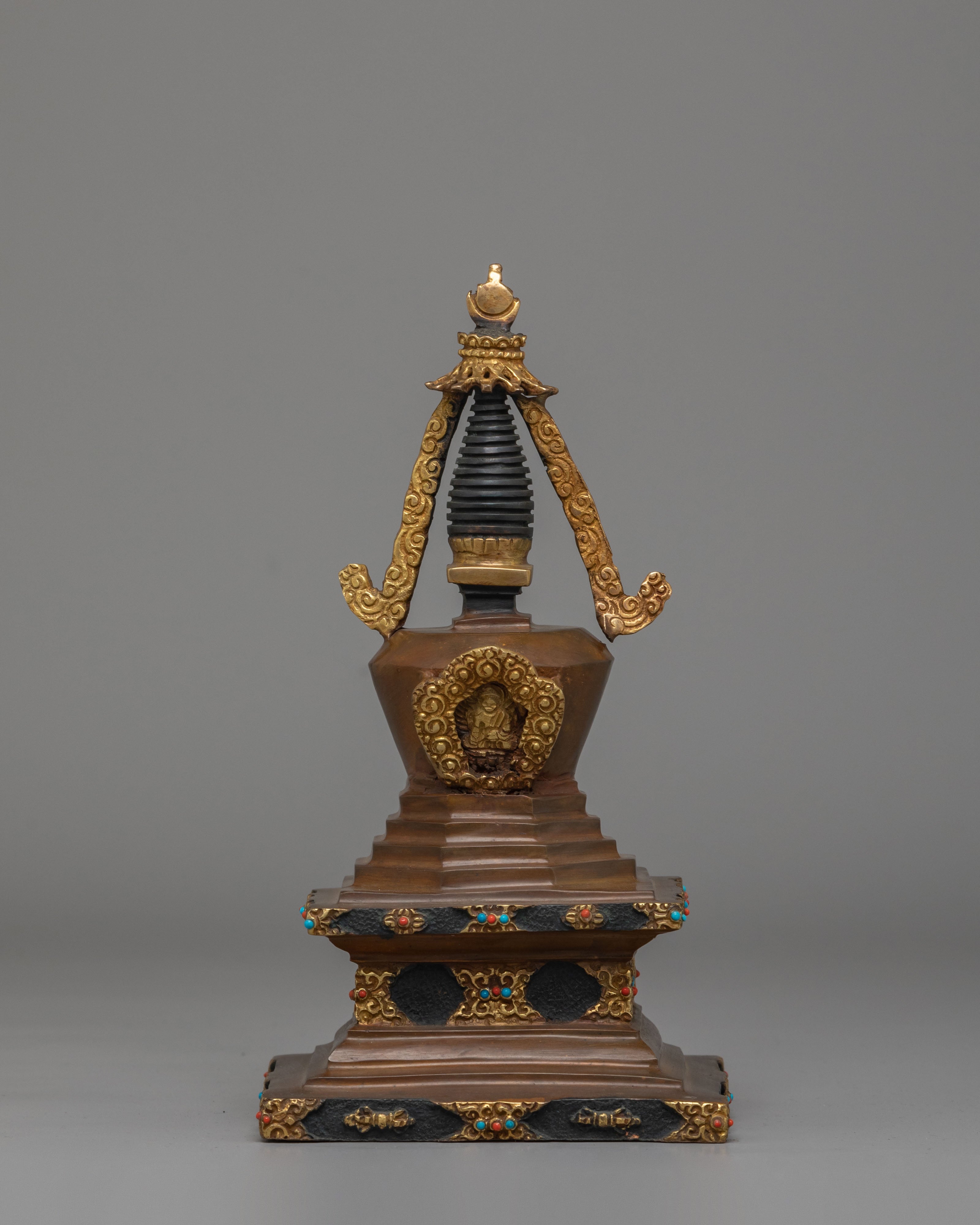 Eight Great Tibetan Stupa Set | Sacred Buddhist Shrine Decor
