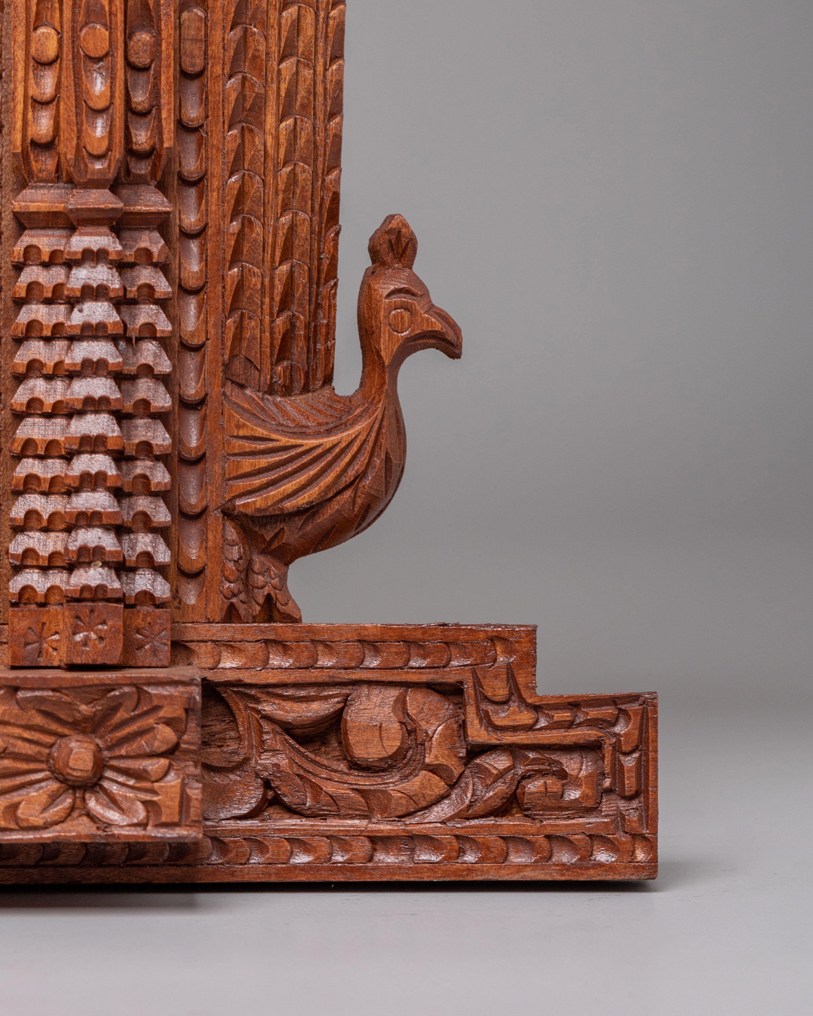 Decorative Wall Hanging Photo Frame | Hand Carved Wooden Display