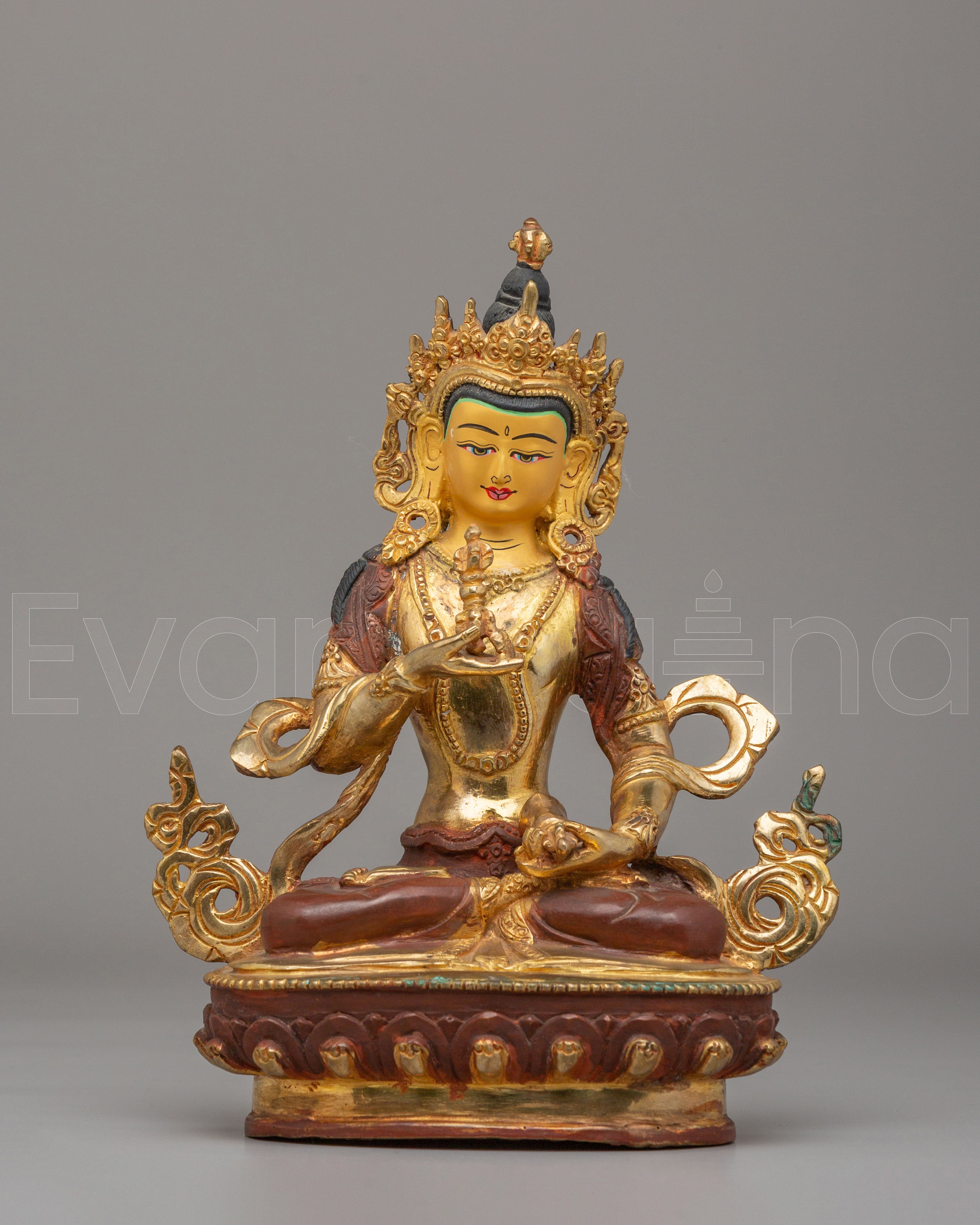 Gold Plated Vajrasattva Statue 