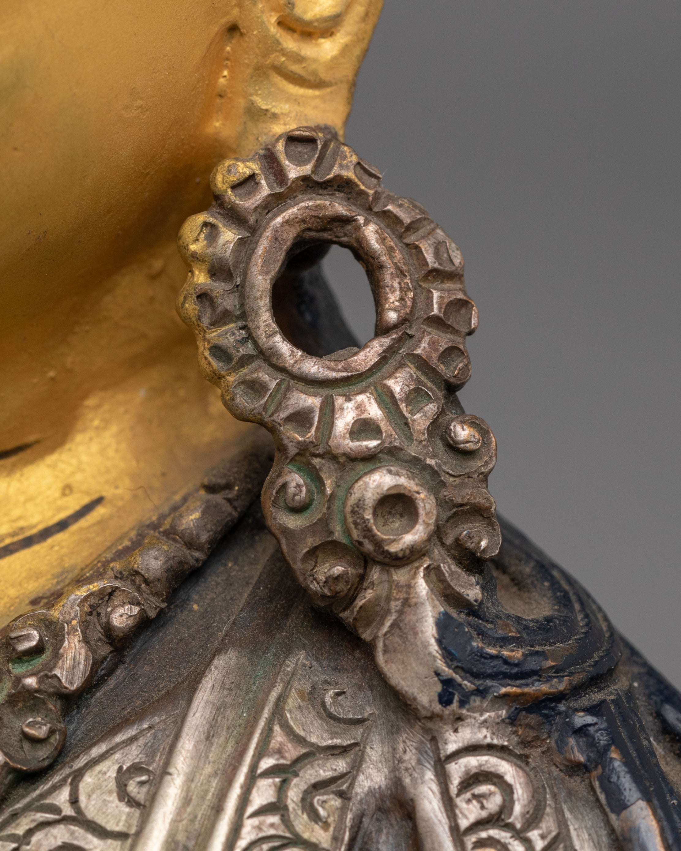 Tibetan Guru Rinpoche Padmasambhava Statue | Enlightened Master Figurine