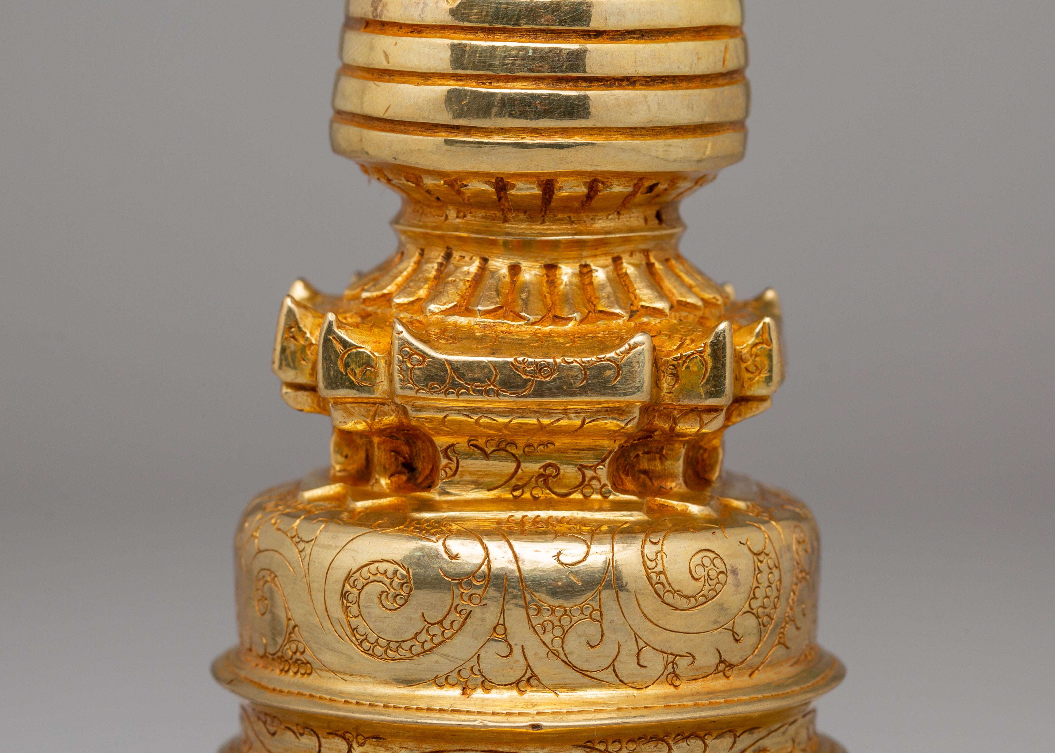 Handmade Kadampa Stupa | Sacred Tibetan Art for Meditation
