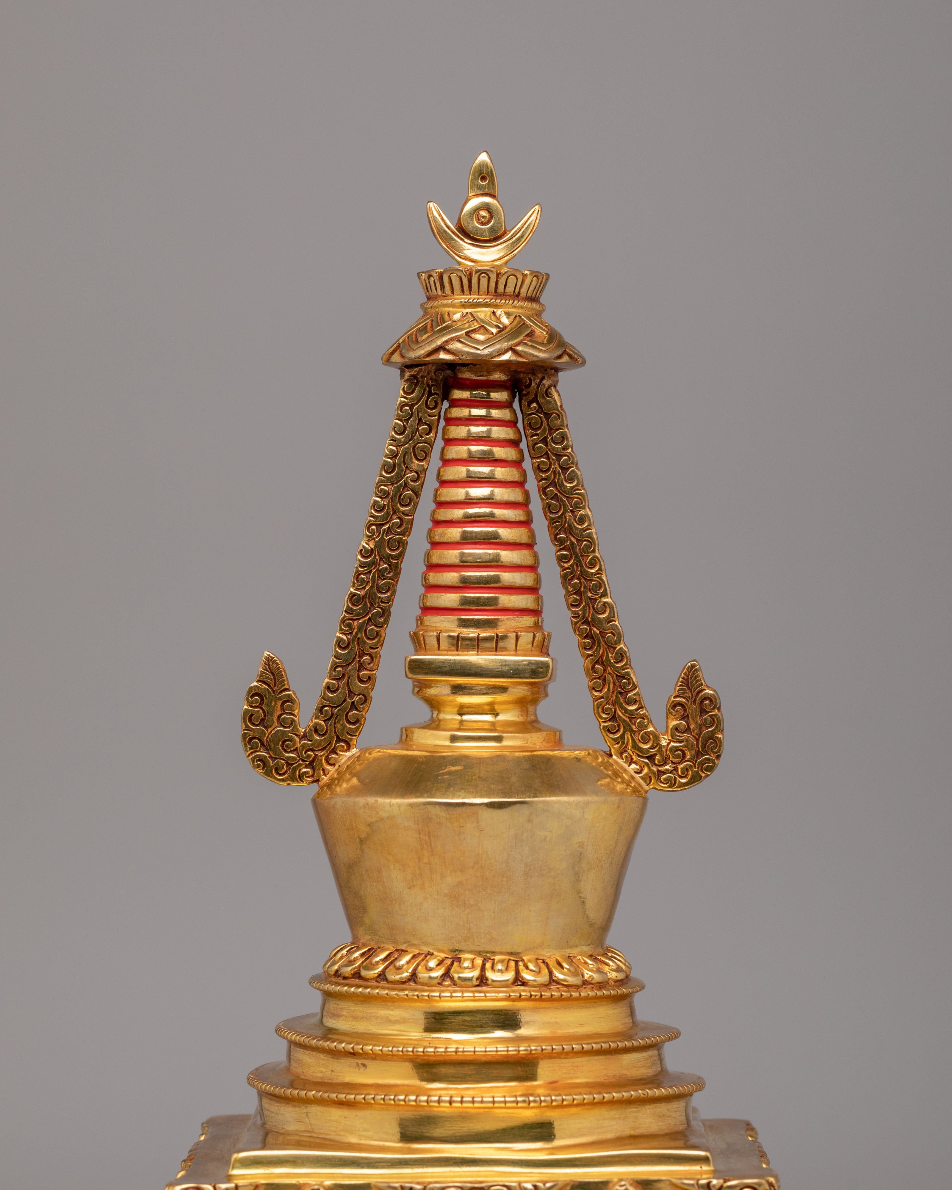 Tibetan Namgyalma Shrine Stupa | Meditation Altar Decor