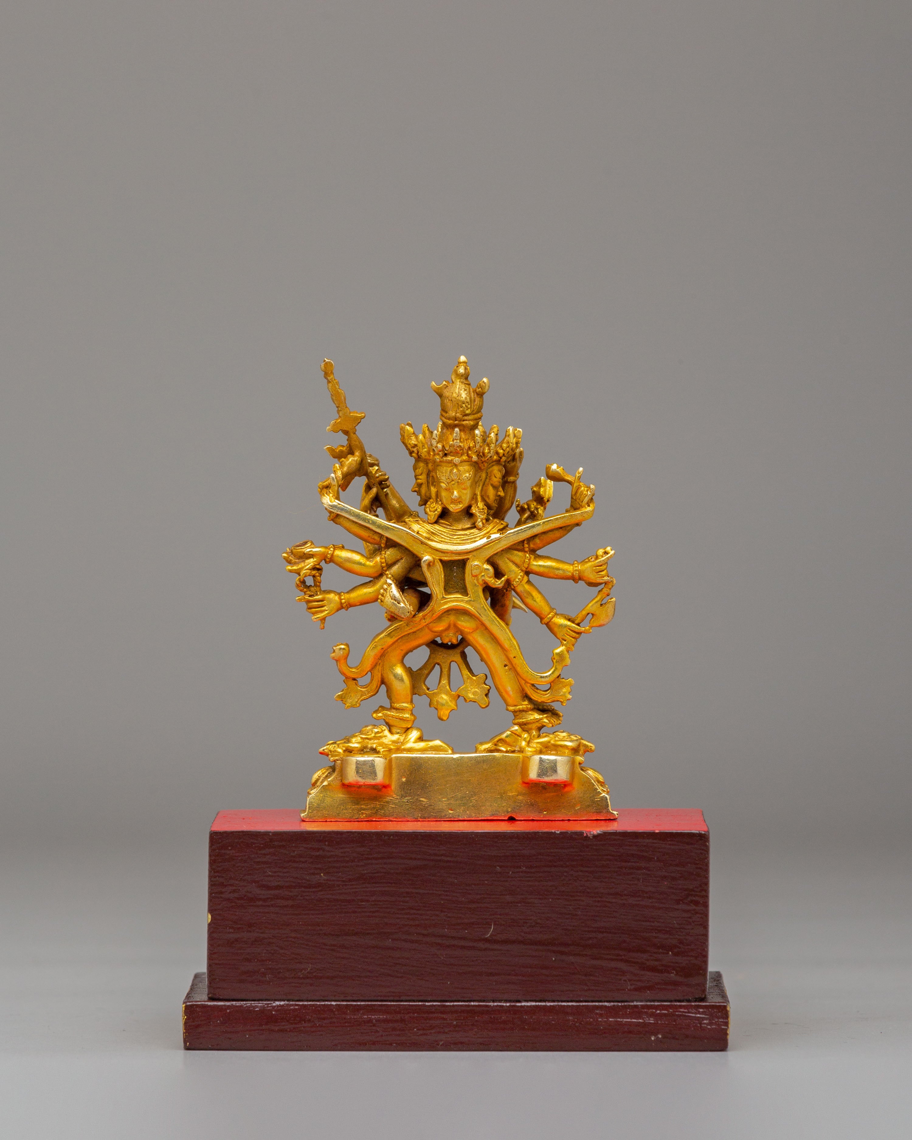 Tibetan Chakrasamvara with Consort Statue | Handmade Himalayan Art