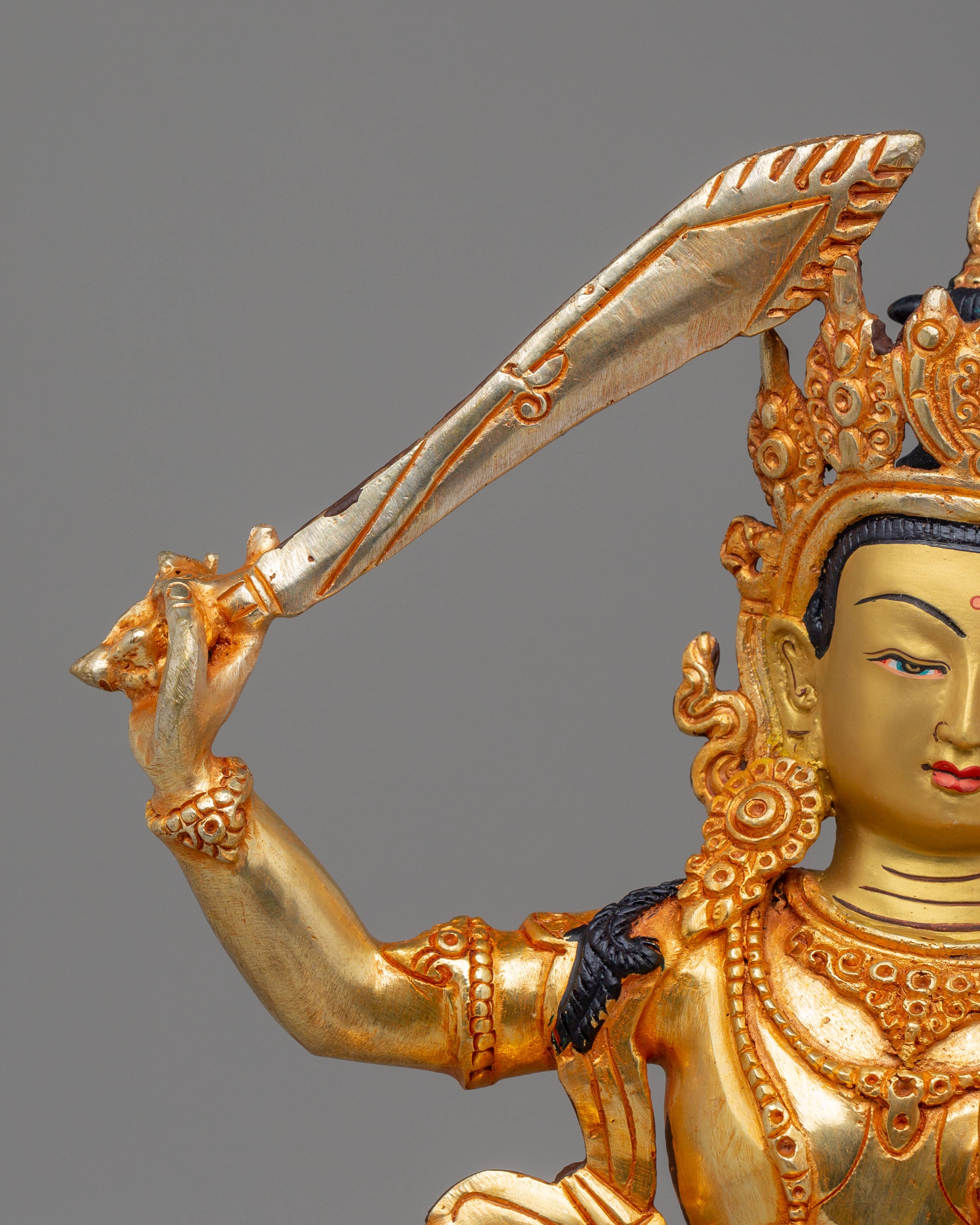 Tibetan Manjushri Bodhisattva Sculpture | A Symbol of Wisdom
