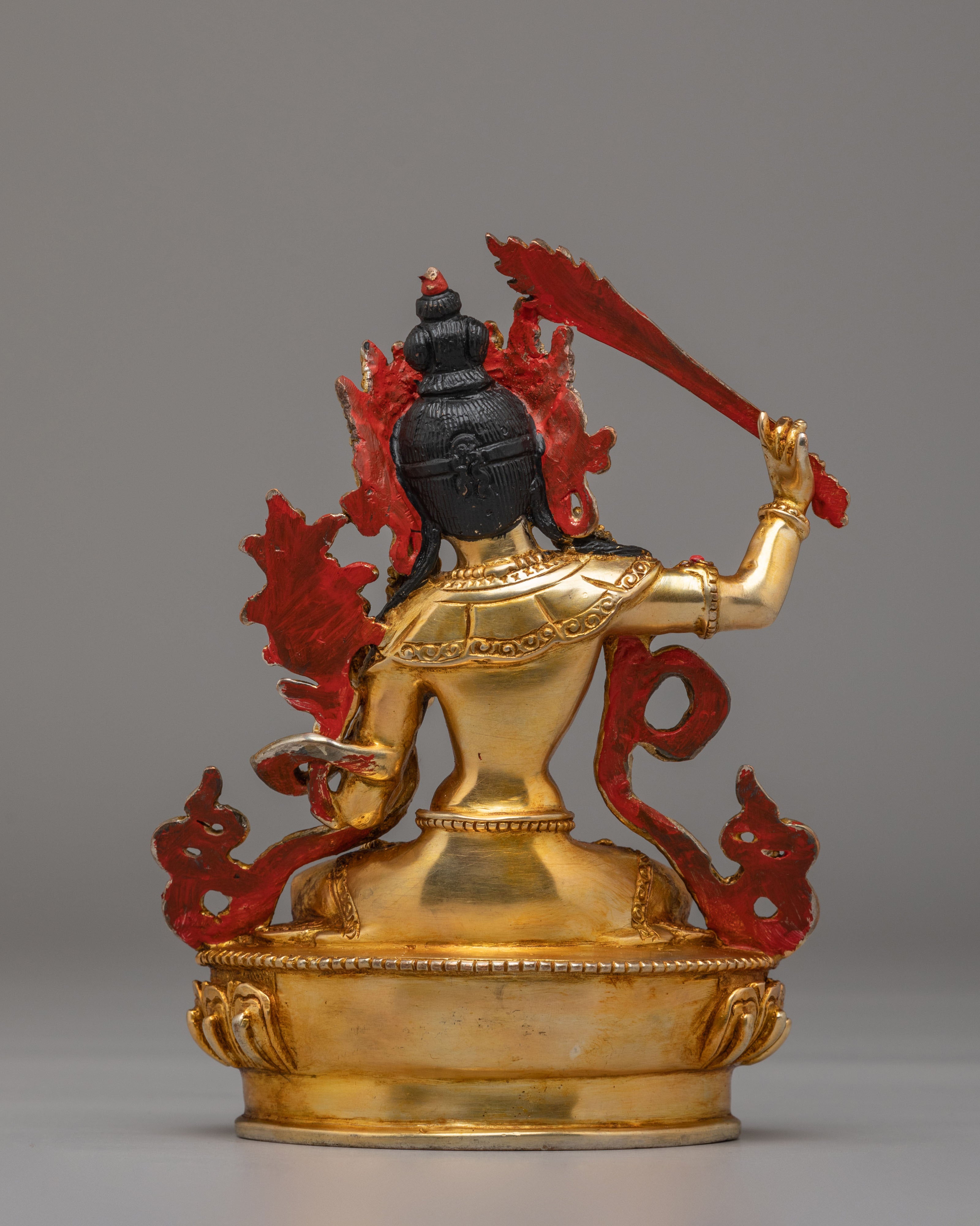 Spiritual Manjushri Bodhisattva Statue | Meditation and Altar Decor
