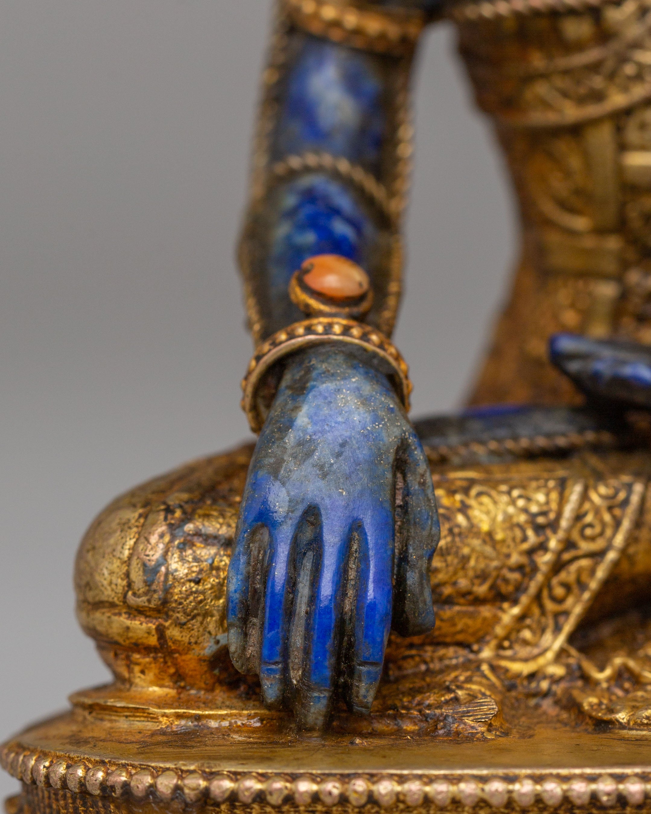 Shakyamuni Buddha Statue for Spiritual Practice | Handcrafted Copper Art