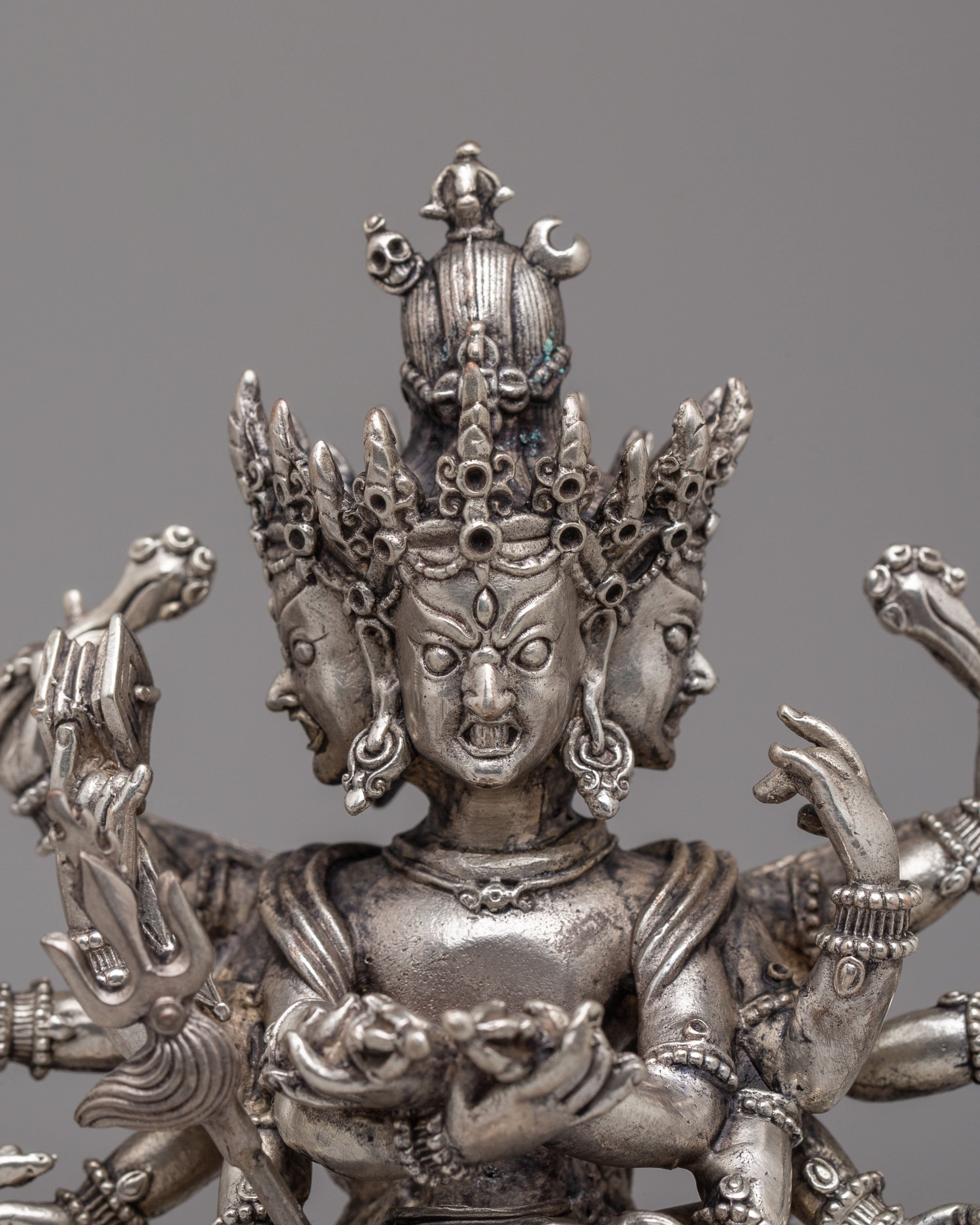Vajrayana Chakrasamvara With Consort Statue | Tibetan Buddhist Art